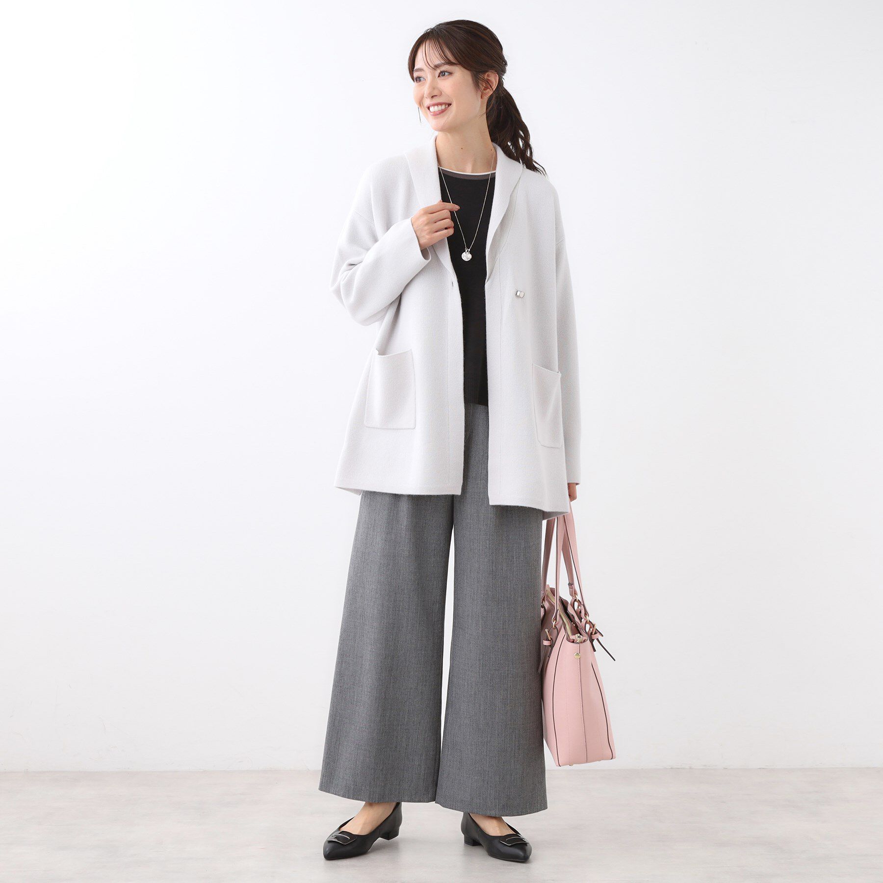 Reflect「【ライトアウター／気軽な羽織に◎】オフボディカーディガン」|カーディガン|