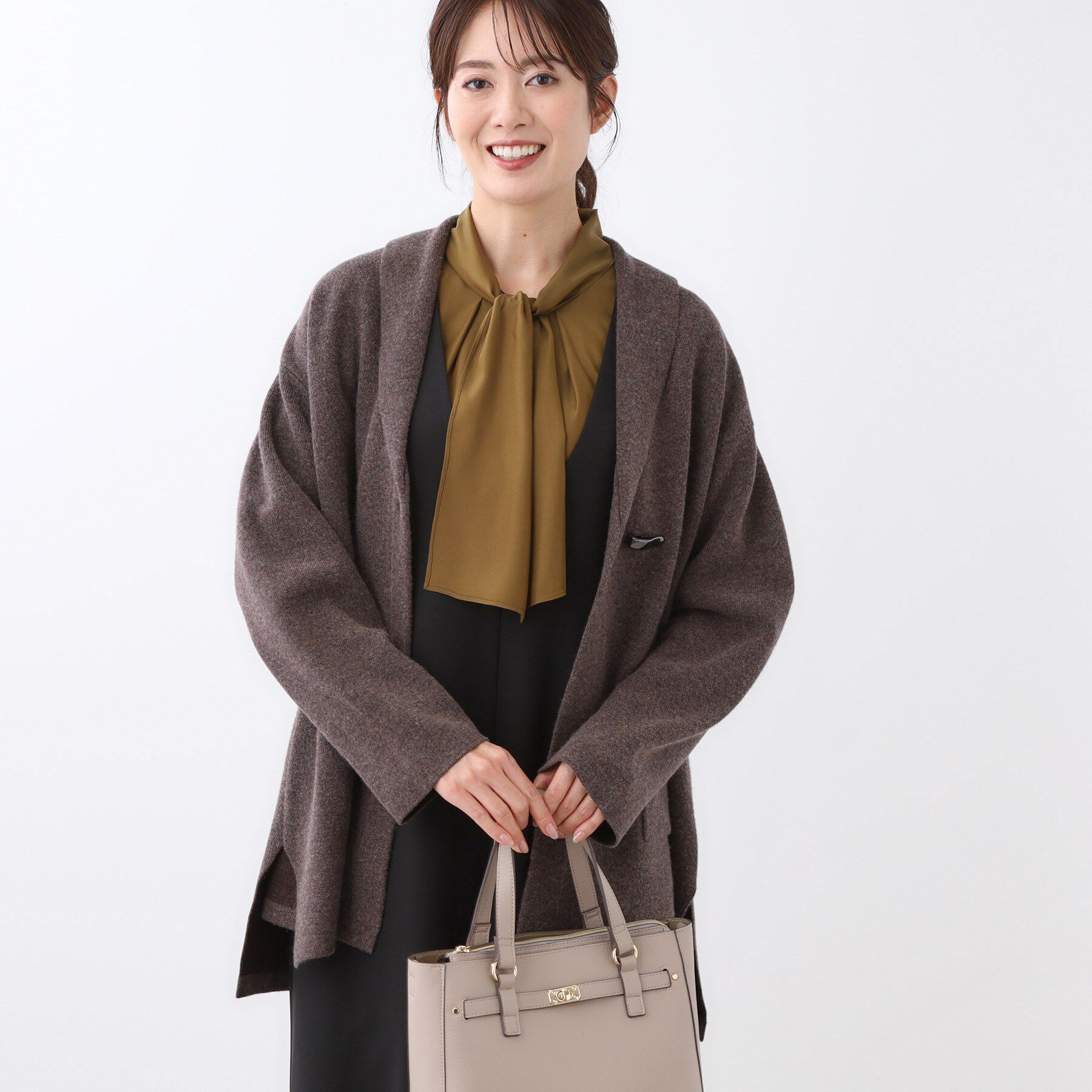 Reflect「【ライトアウター／気軽な羽織に◎】オフボディカーディガン」|カーディガン|