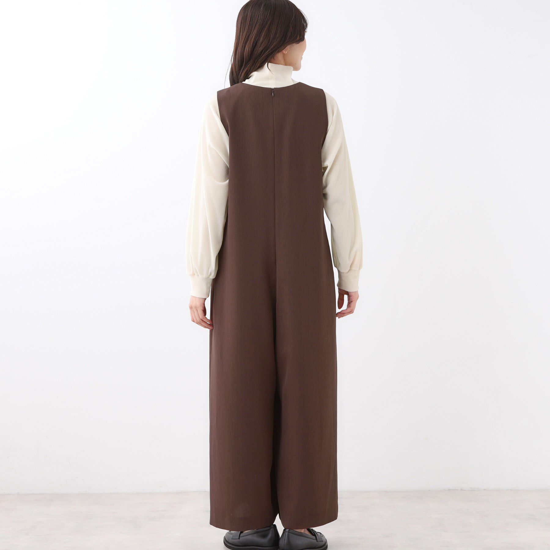 Reflect「【すっきり縦長シルエット】サロペットパンツ」|オールインワン|