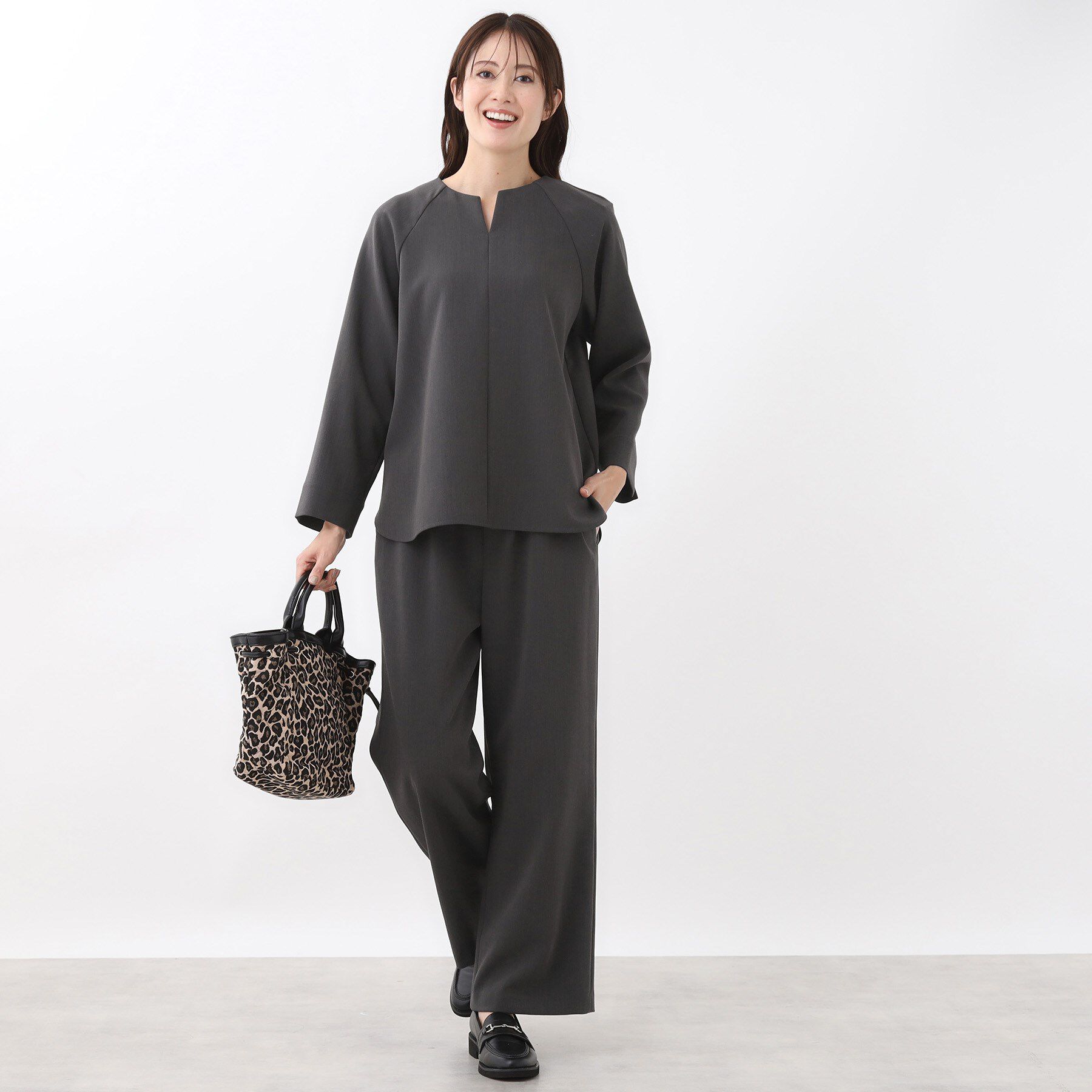 Reflect「【ウエスト総ゴム／セットアップ可】フルレングスストレートパンツ」|その他|