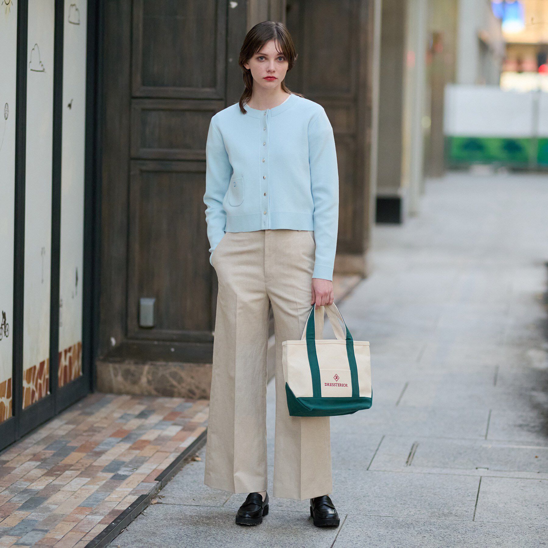 DRESSTERIOR「【洗える】ウォッシャブルコットンカシミヤ混カーディガン」|カーディガン|