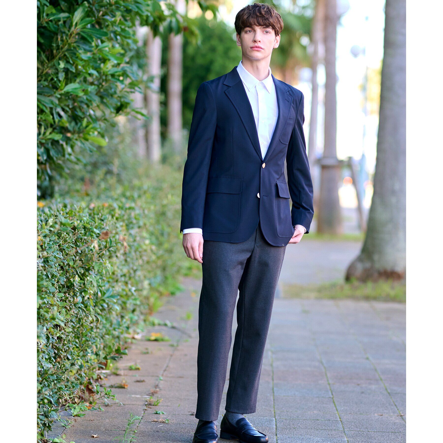 DRESSTERIOR「SUPER120&rsquo;S ネイビーブレザー」|テーラードジャケット|