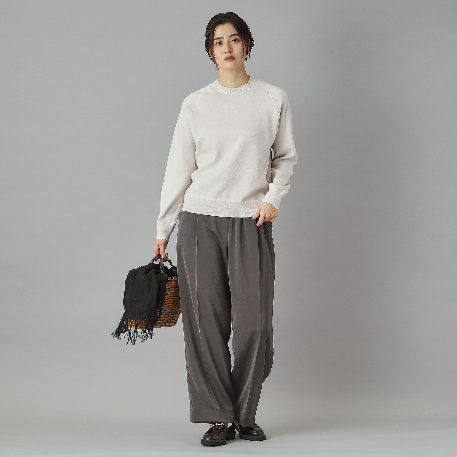 DRESSTERIOR「【ウォッシャブル/ウエストゴム】サテンイージーパンツ」|その他|