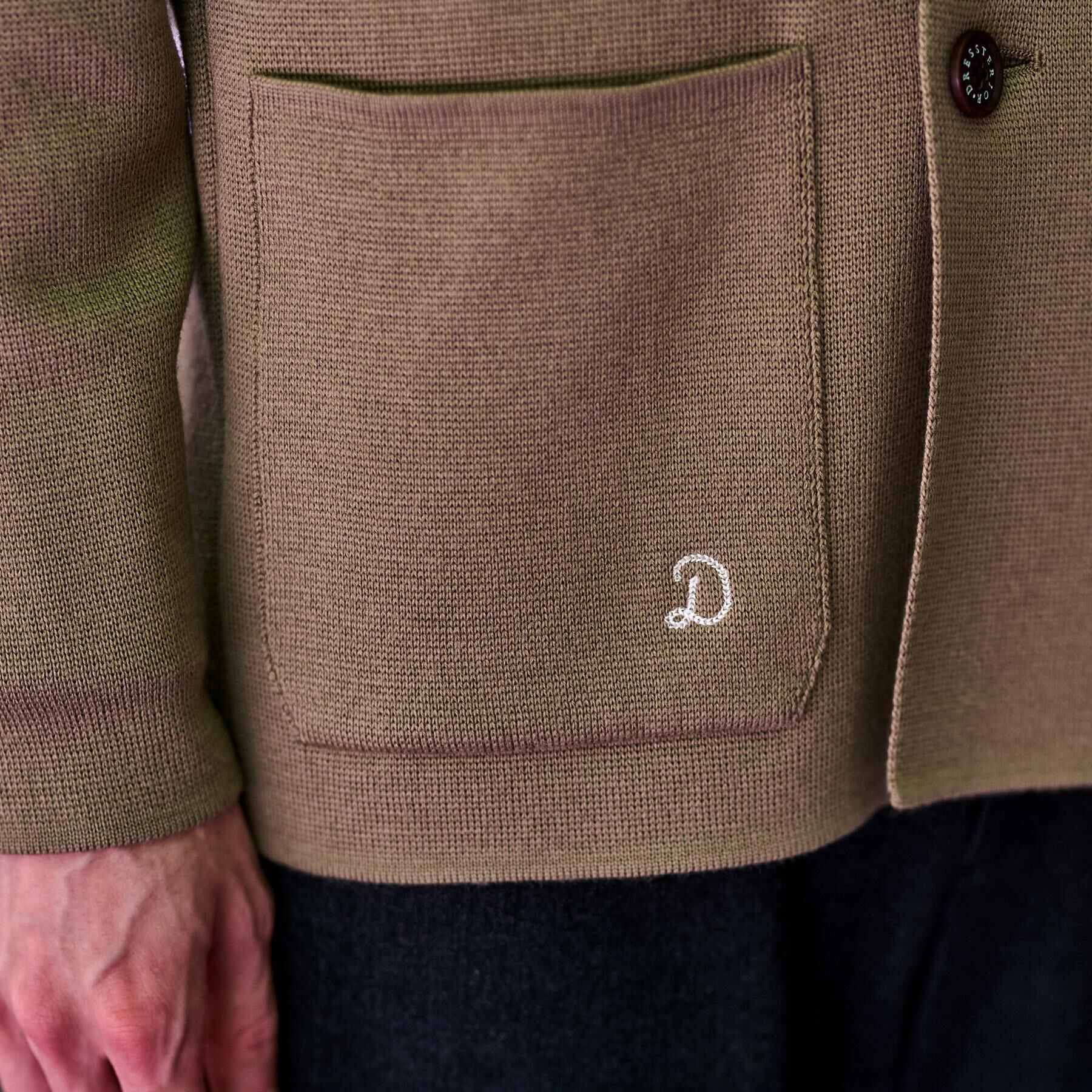 DRESSTERIOR「ダブルブレスト ニットジャケット」|テーラードジャケット|