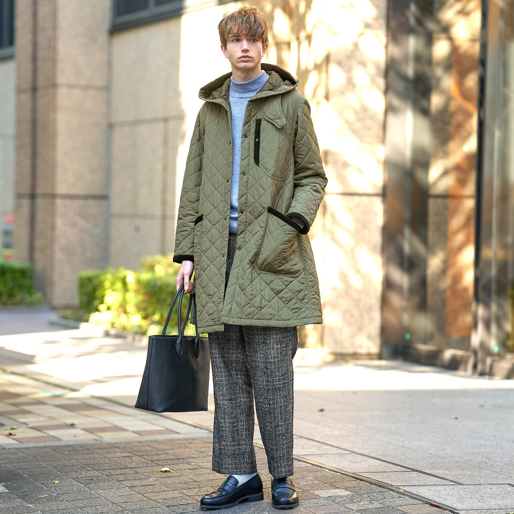 DRESSTERIOR「キルティング フーデット コート」|ダウン|