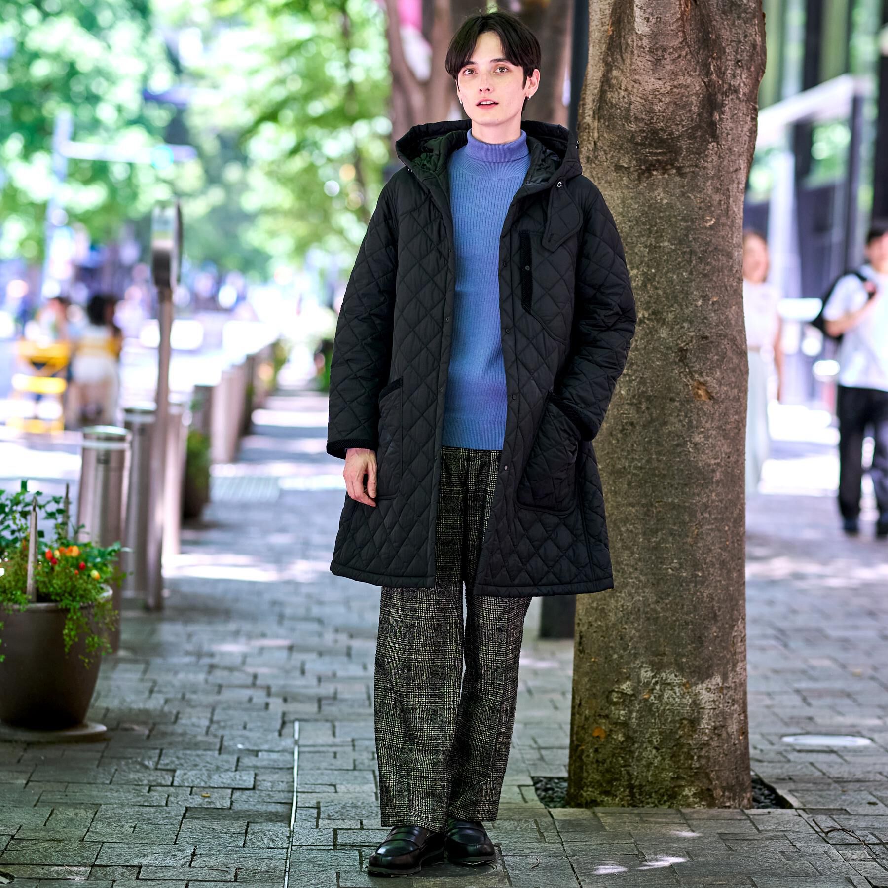 DRESSTERIOR「キルティング フーデット コート」|ダウン|