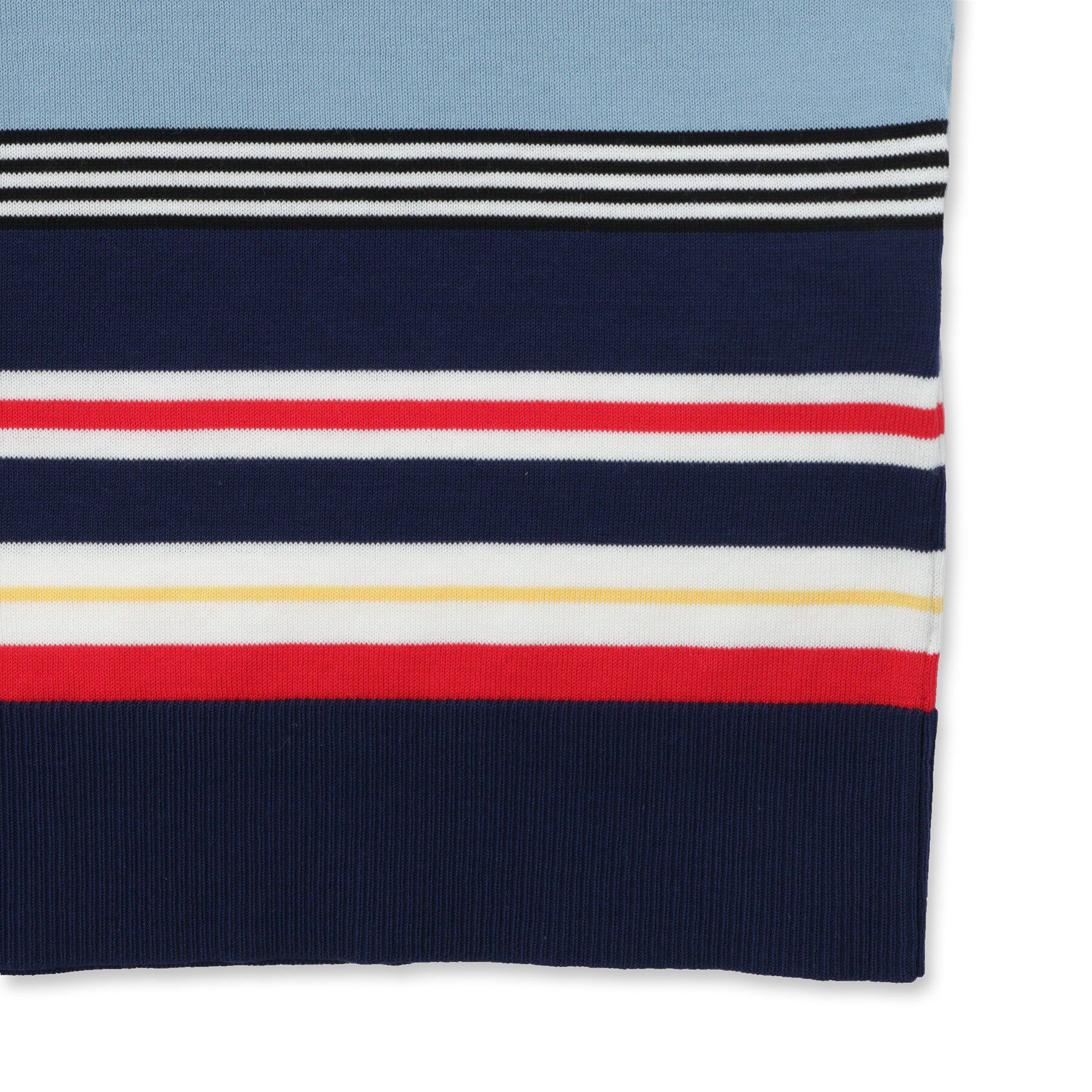 DRESSTERIOR「【ウォッシャブル】コットンシルク マルチボーダーニット」|ニット・セーター|