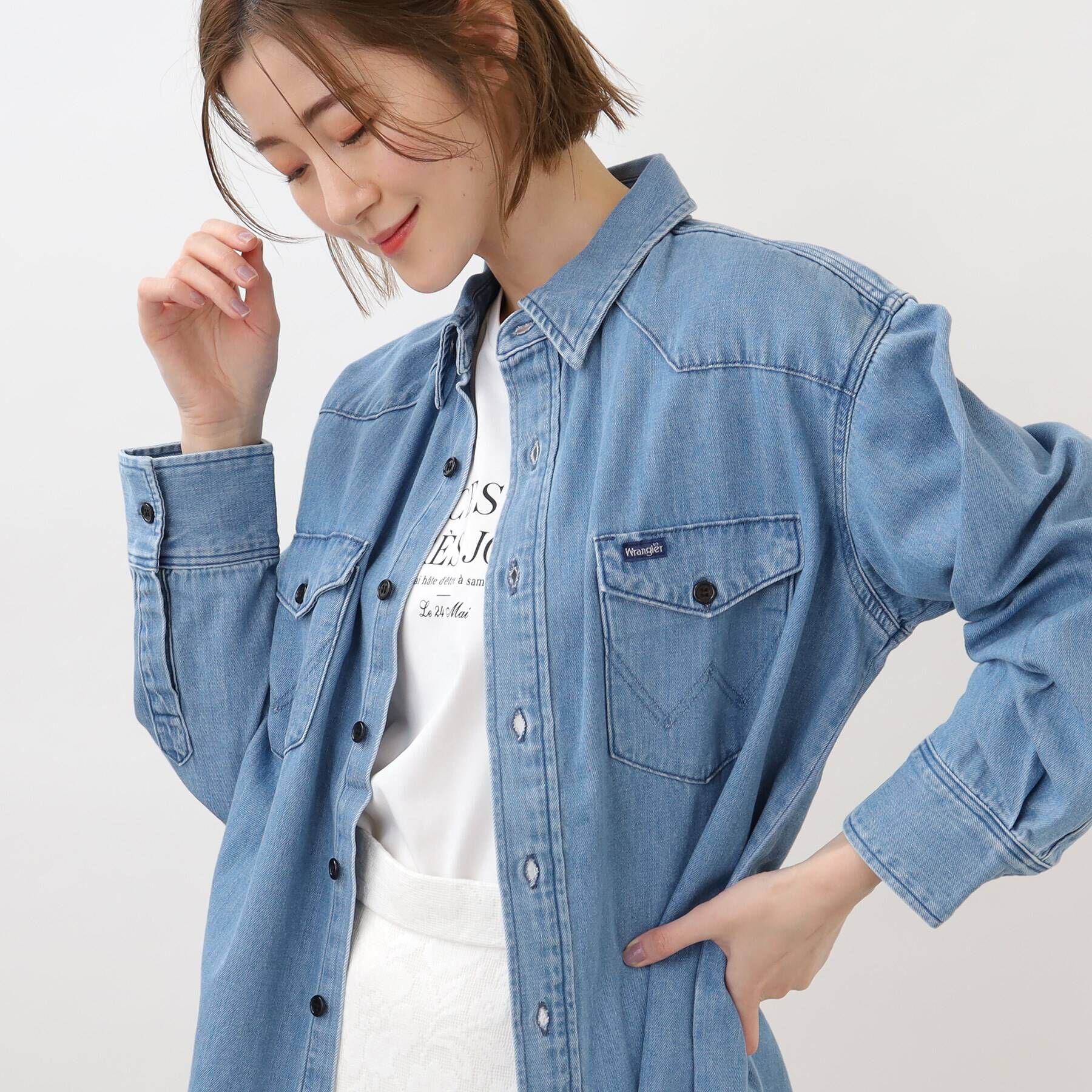 grove「【別注】Wrangler デニムシャツ」|シャツ・ブラウス|
