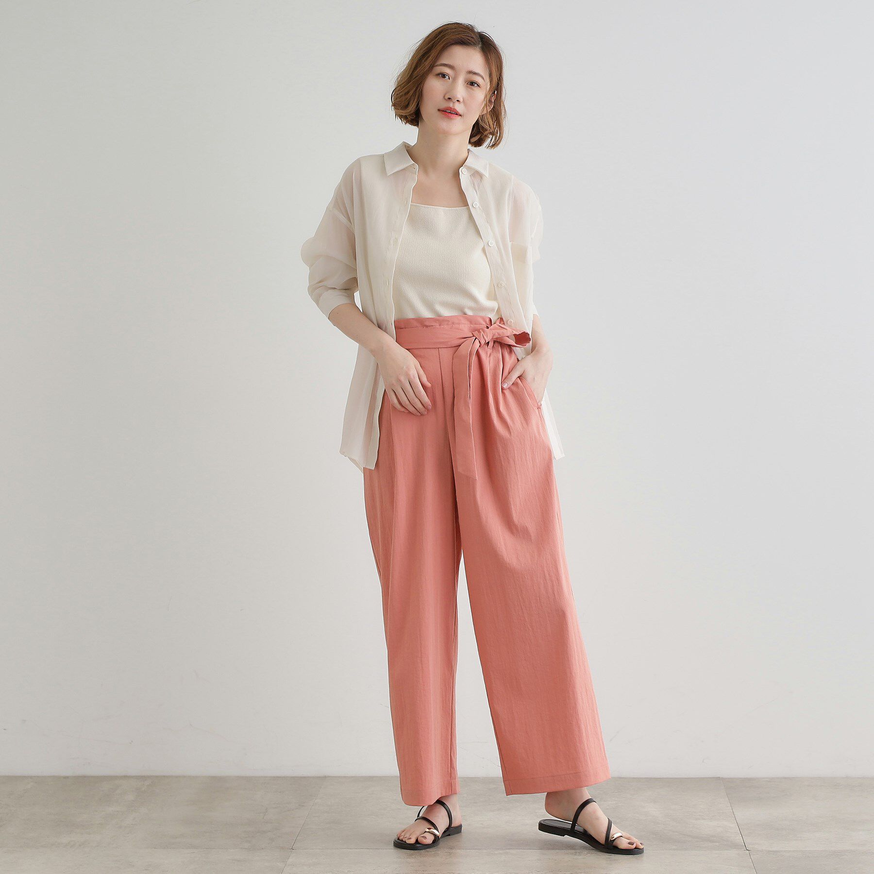 grove「【晴れの日も雨の日も】撥水イージーワイドパンツ」|その他|