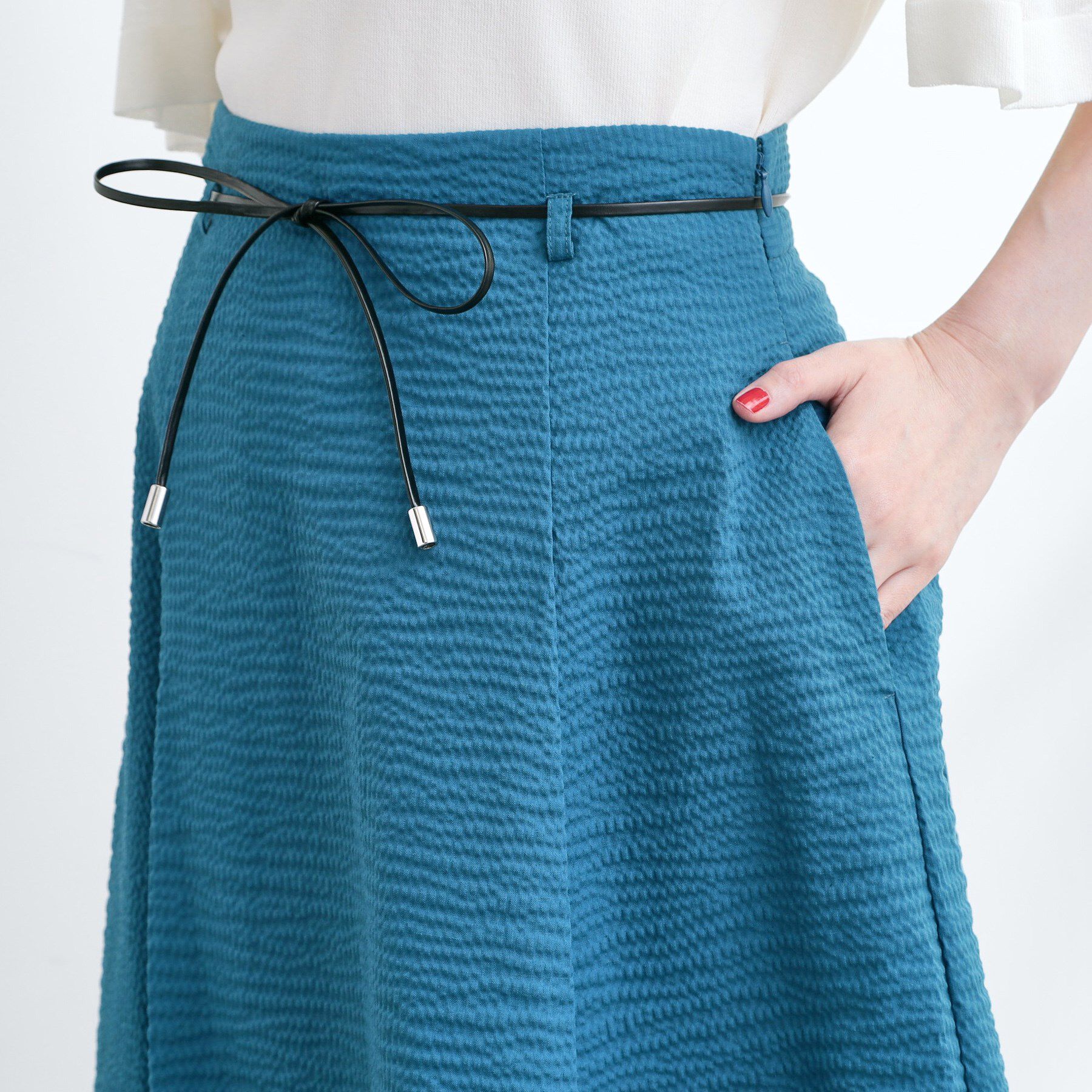 grove「コードリボンタックAラインスカート」|スカート|