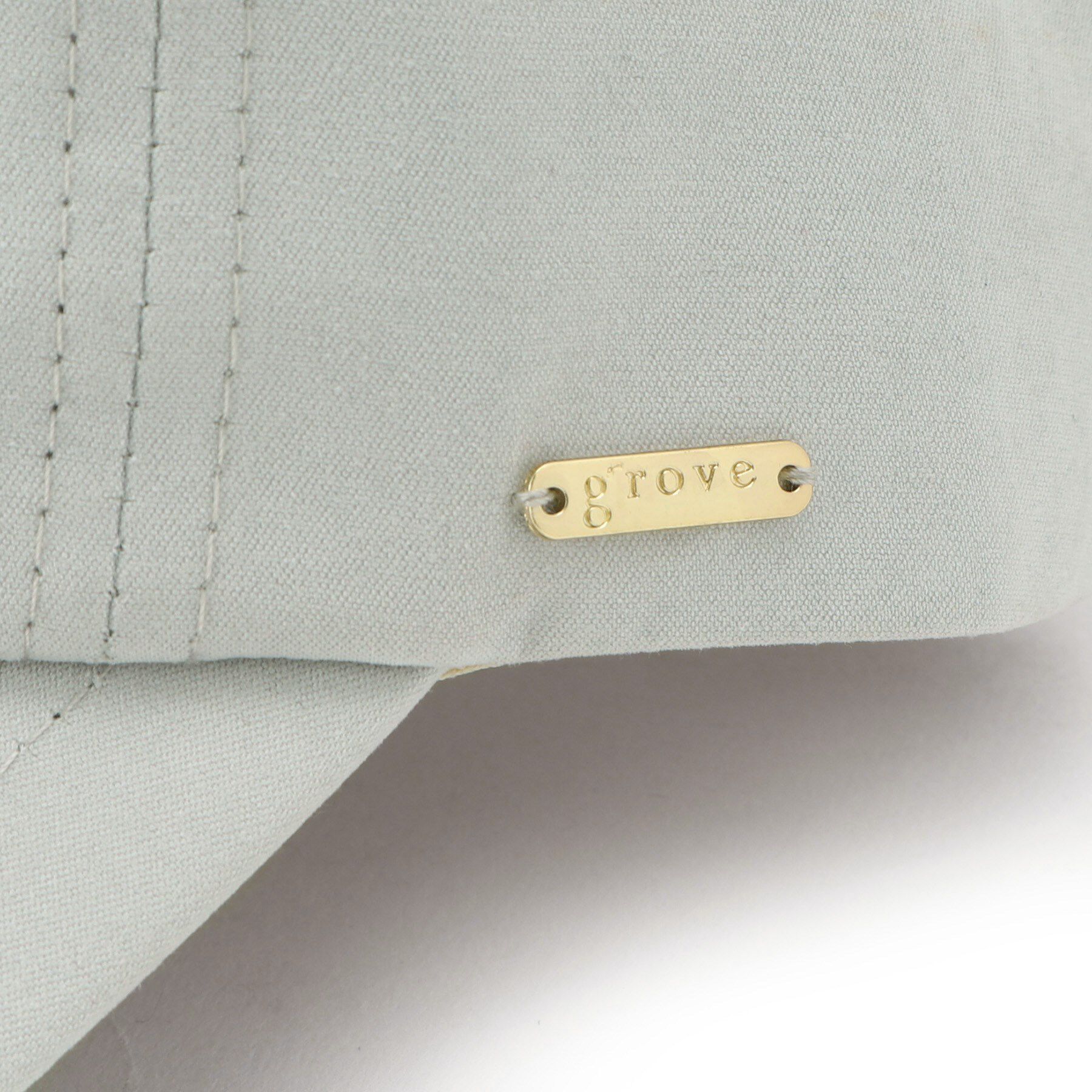 grove「メタルプレートスウェード調キャップ」|キャップ・キャスケット|