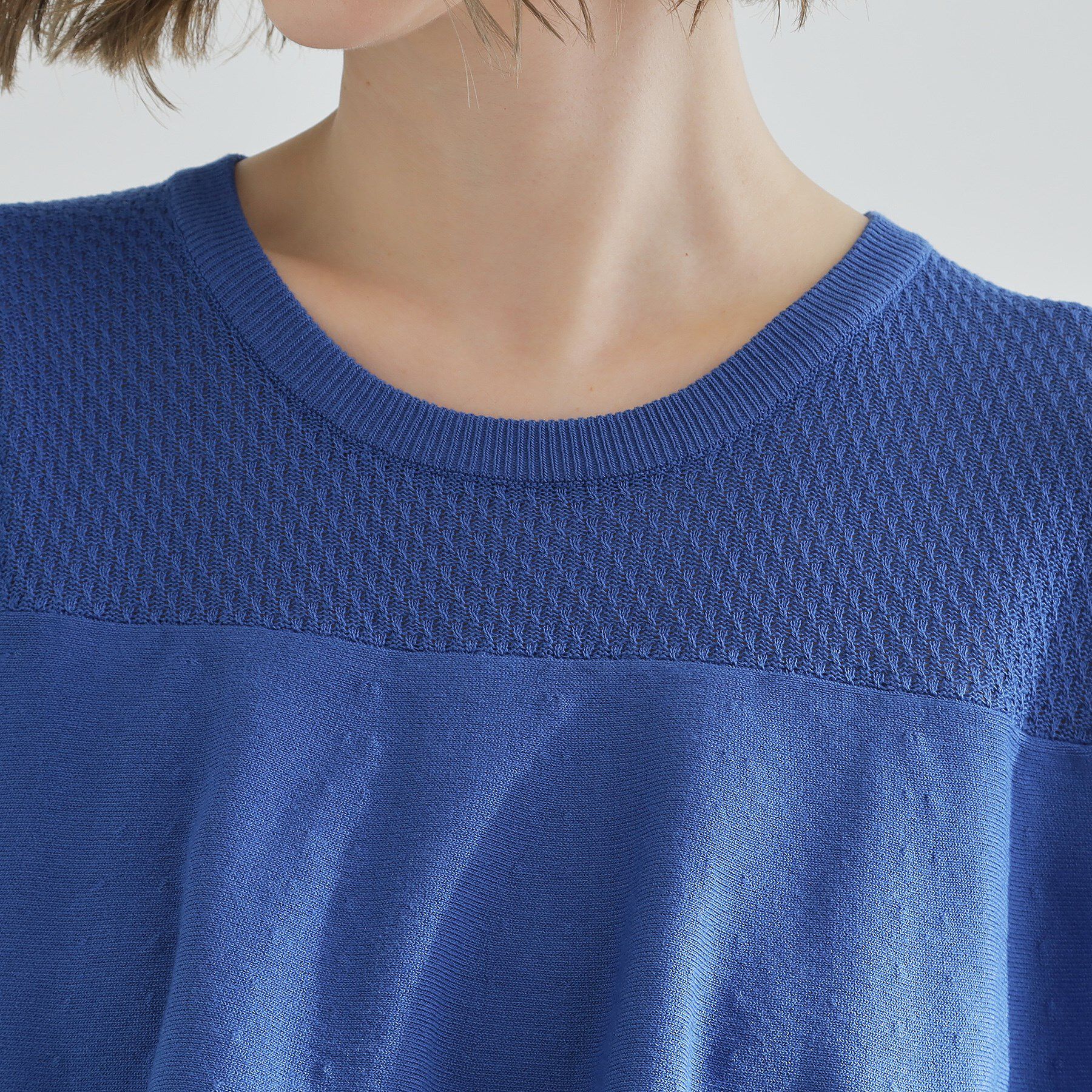 grove「涼しくて華やか1枚で差の付く　ケープフリルニット」|ニット・セーター|