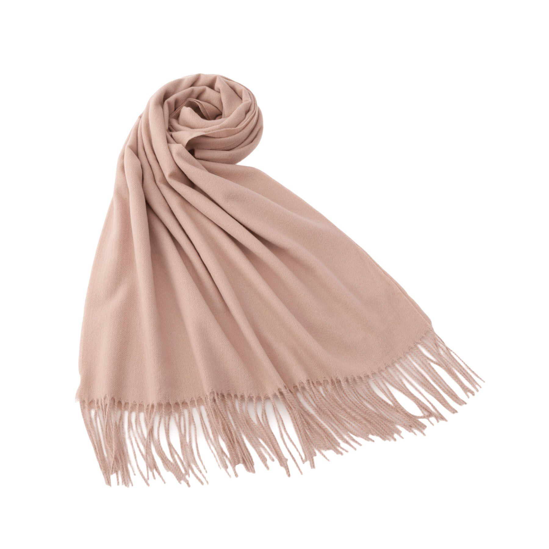 grove「【手洗い可】カシミヤタッチフリンジストール」|ストール|ピンク(071)