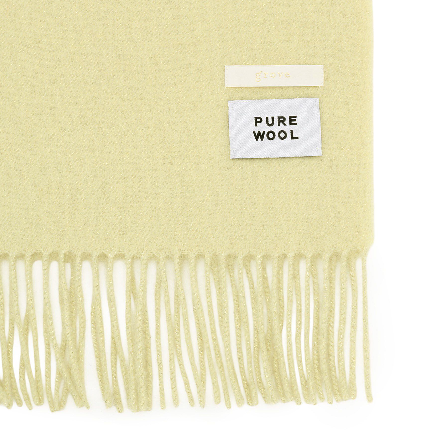 grove「洗えるウール混ラメマフラー」|ストール|