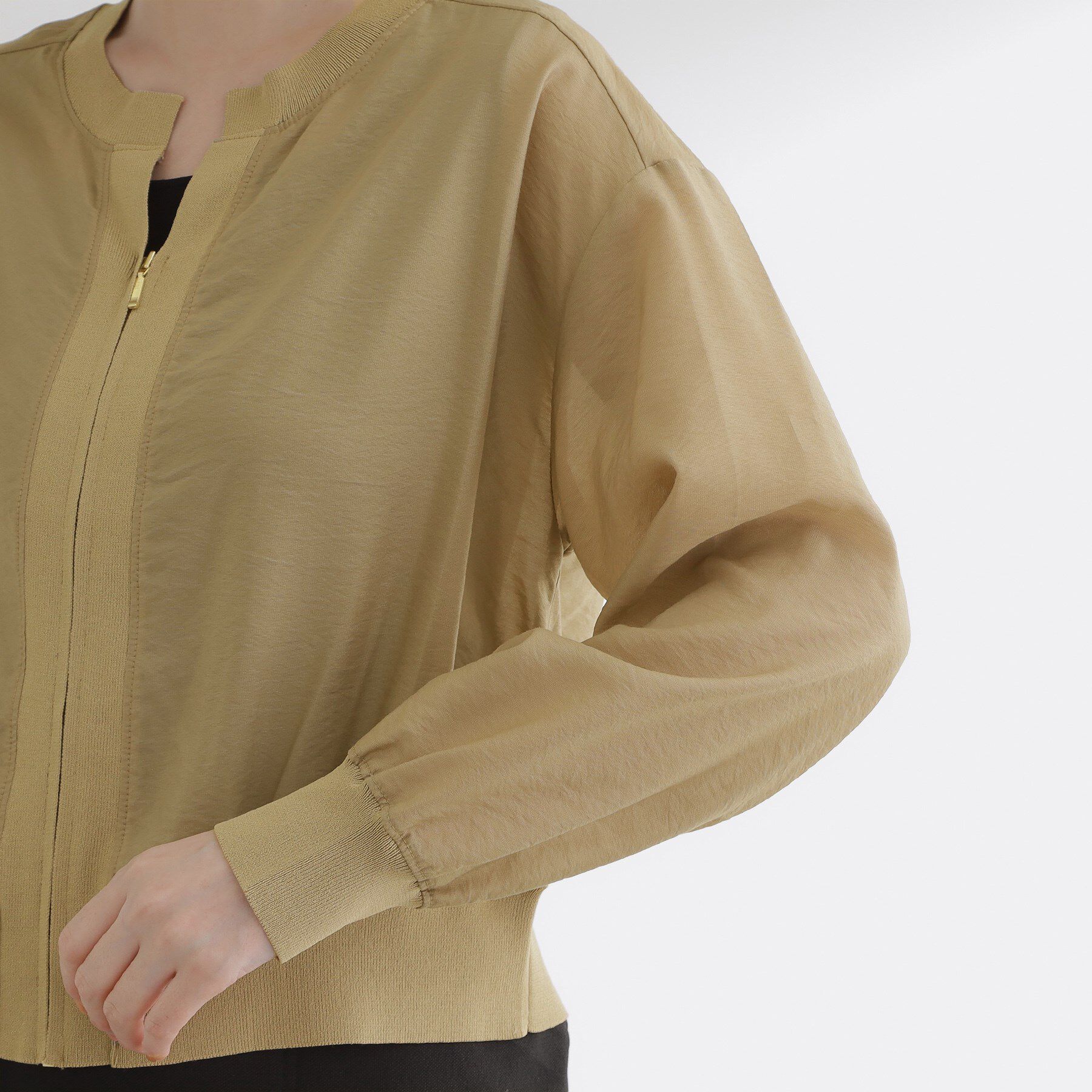 grove「軽やかに秋先取り　ブルゾン感覚で着られるカーディガン」|ブルゾン・スタジャン|