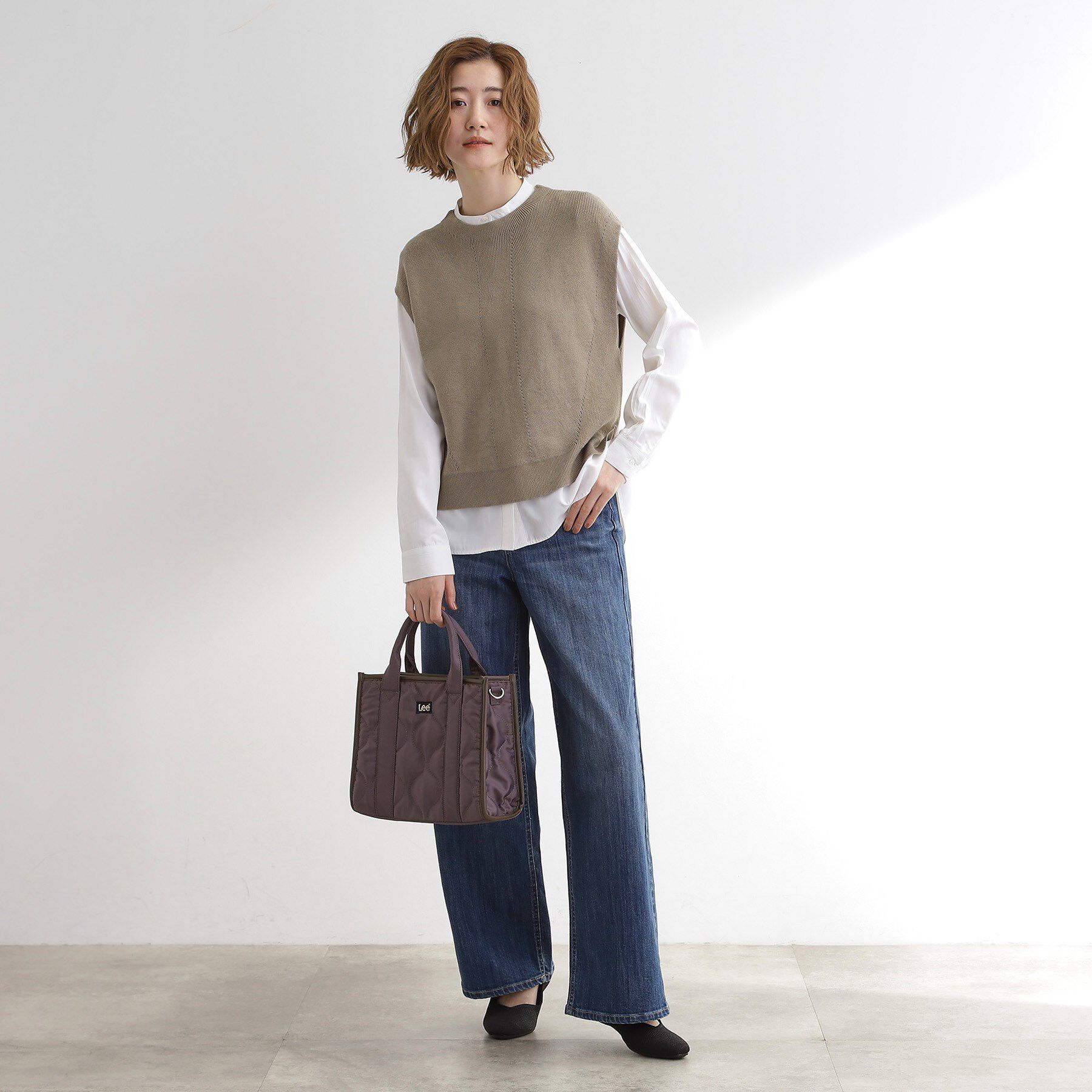 grove「【Lee別注】撥水キルトパイピング2WAYトート」|トートバッグ|