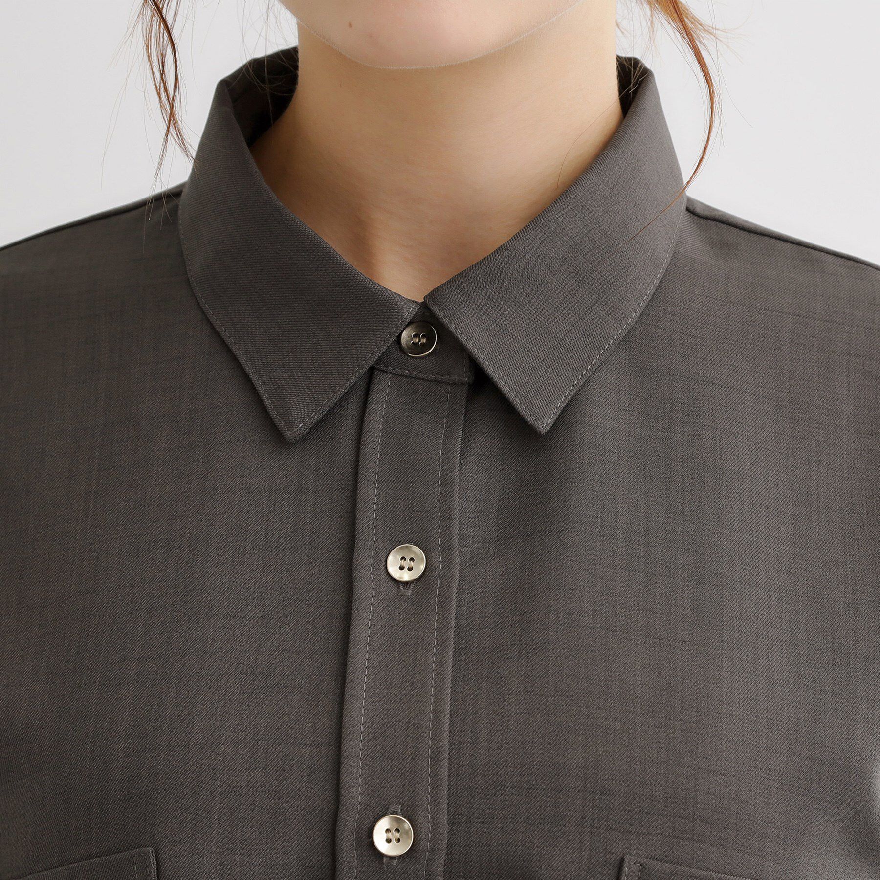 grove「【カセット服/選べる着丈】洗濯機で洗えるオーバーシャツ」|シャツ・ブラウス|