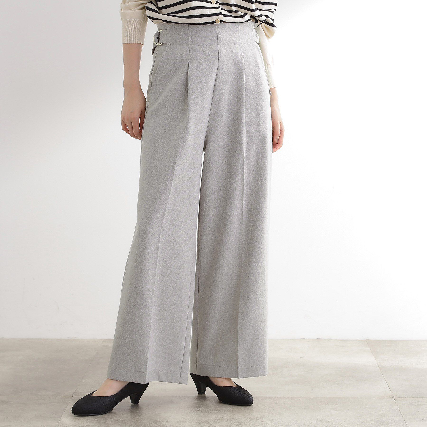 grove「サス付きセンタープレスワイドパンツ」|その他|