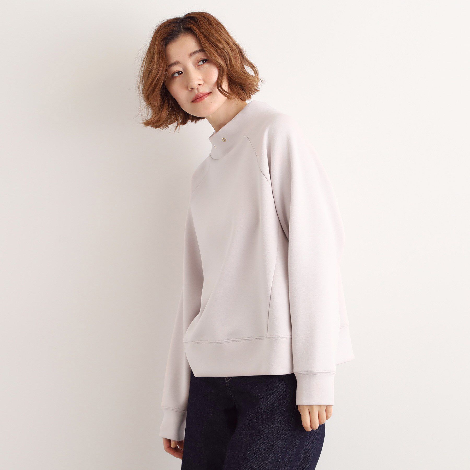 grove「モックネックダンボールスウェット」|パーカー|