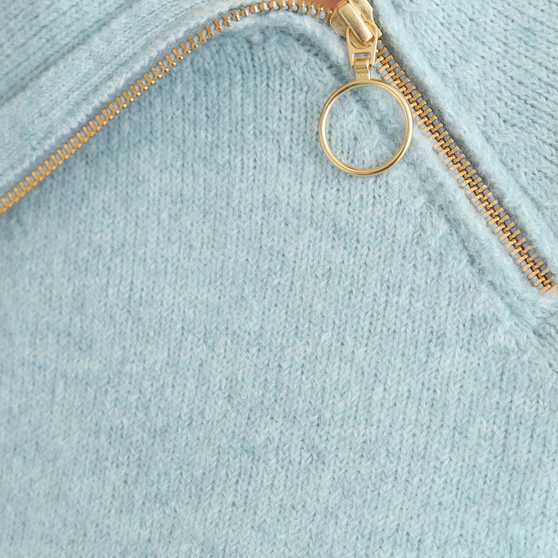 grove「サイドジップカラーニットプルオーバー」|ニット・セーター|