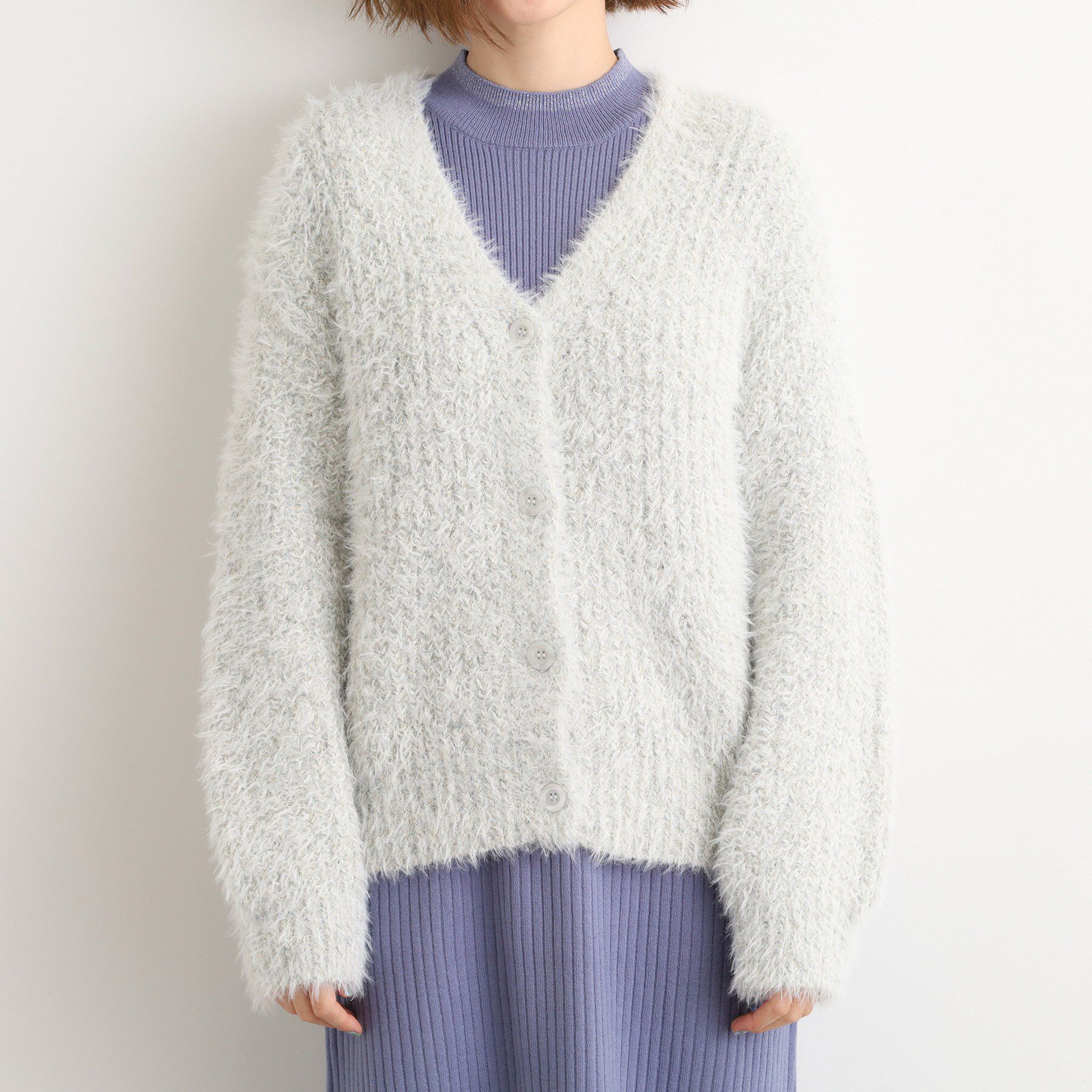 grove「オーバーサイズフェザーカーディガン」|カーディガン|