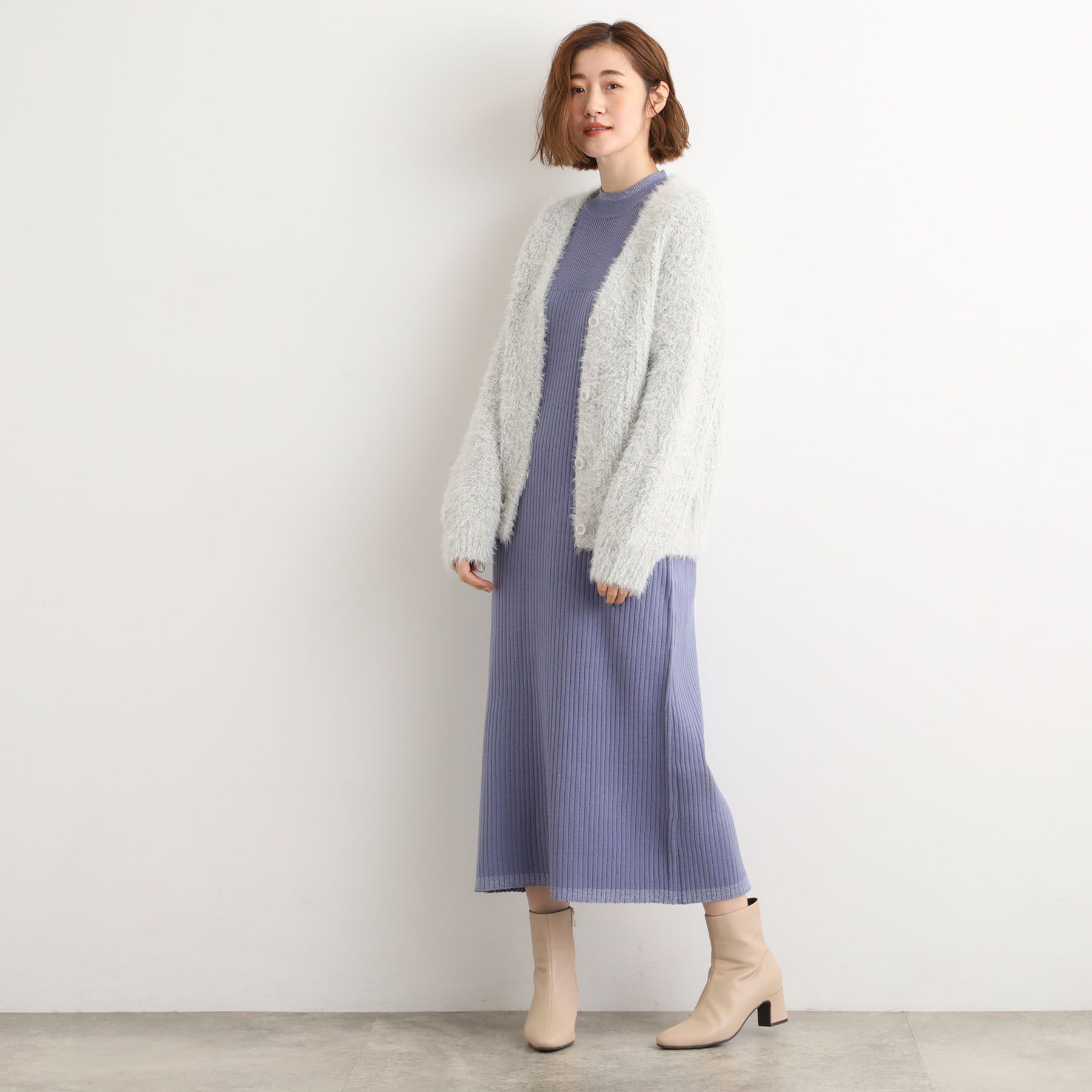 grove「オーバーサイズフェザーカーディガン」|カーディガン|