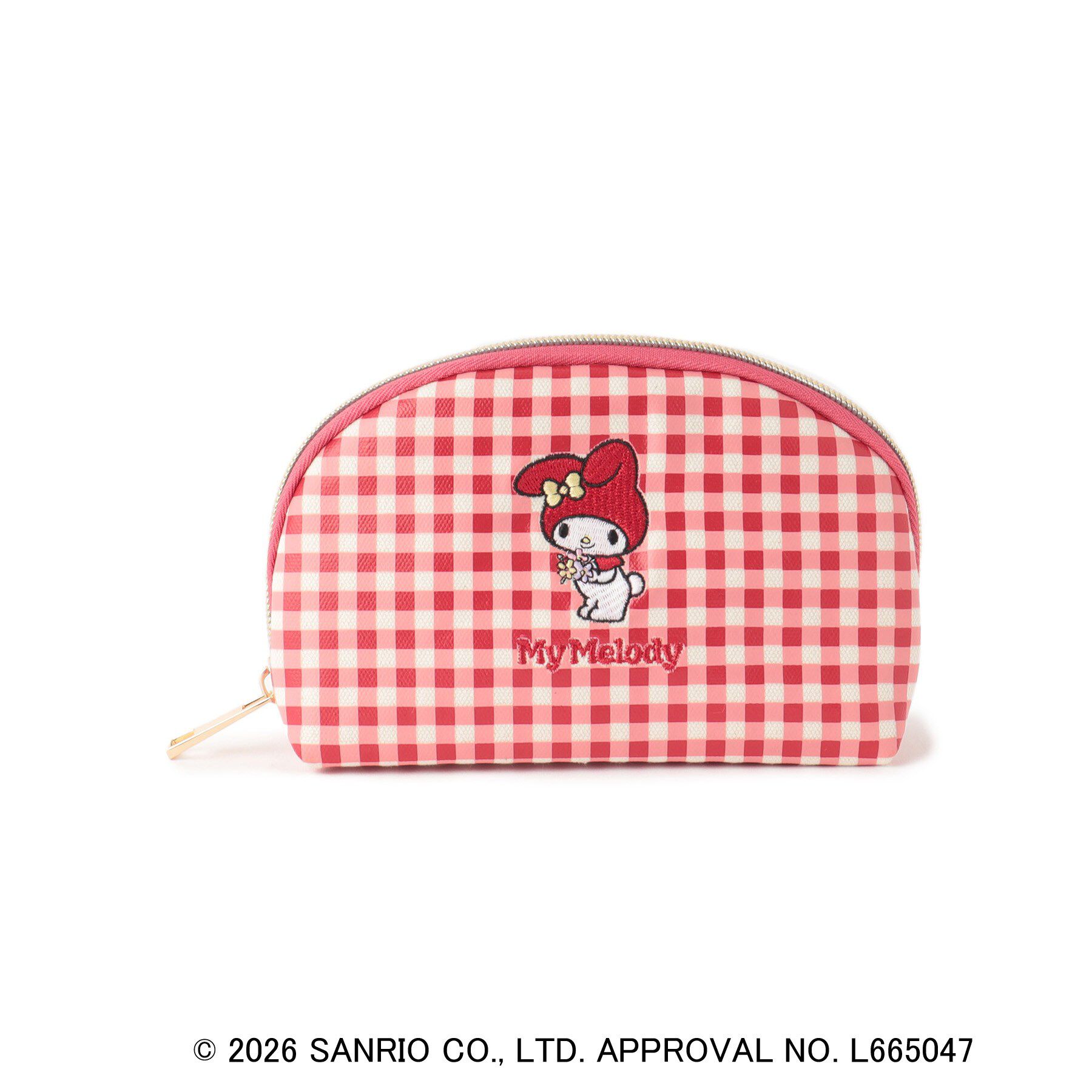 grove「【マイメロディ＆クロミ】ギンガムシェルポーチ」|ポーチ|レッド(262)