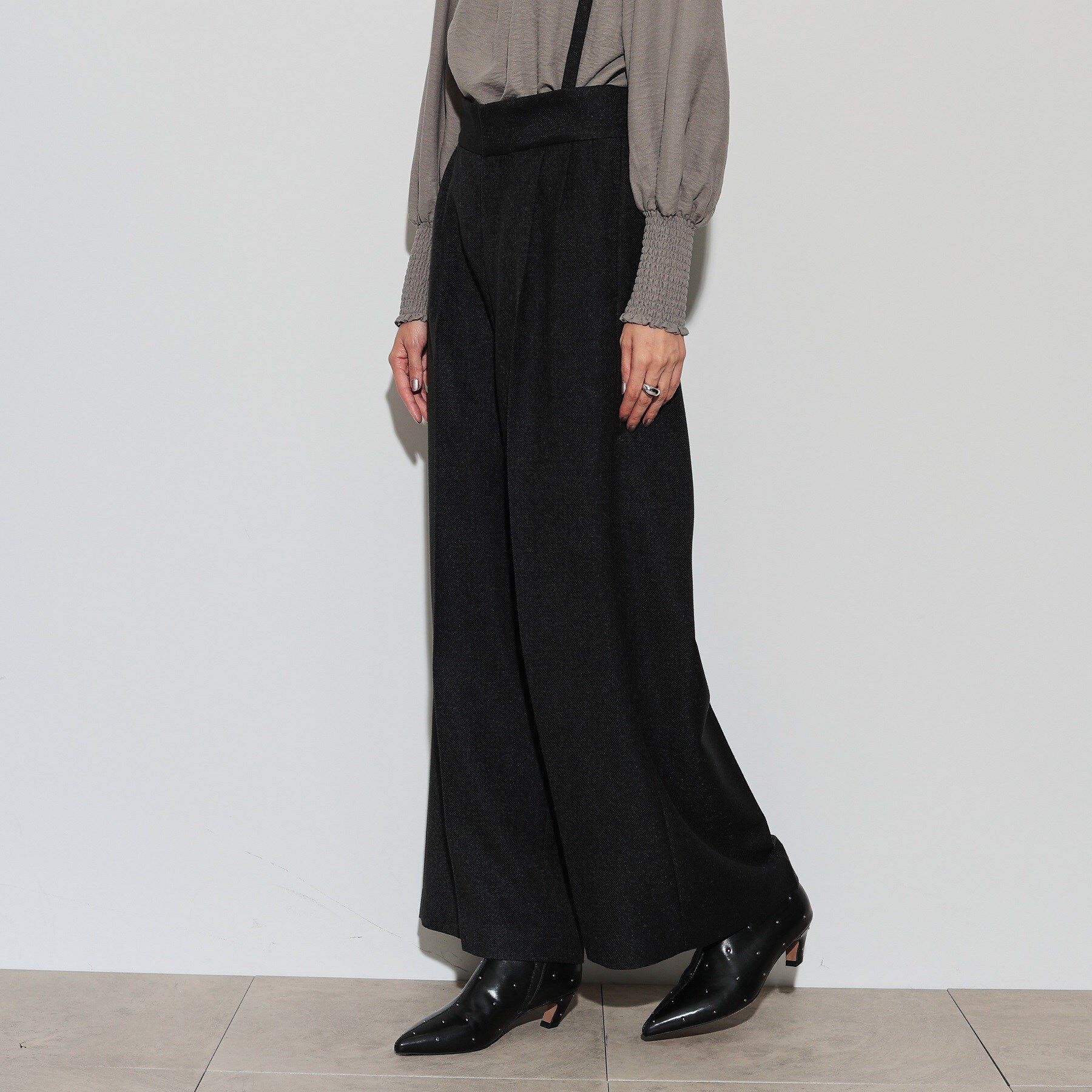 GALLEST「サスペンダー付きツイルワイドパンツ」|その他|