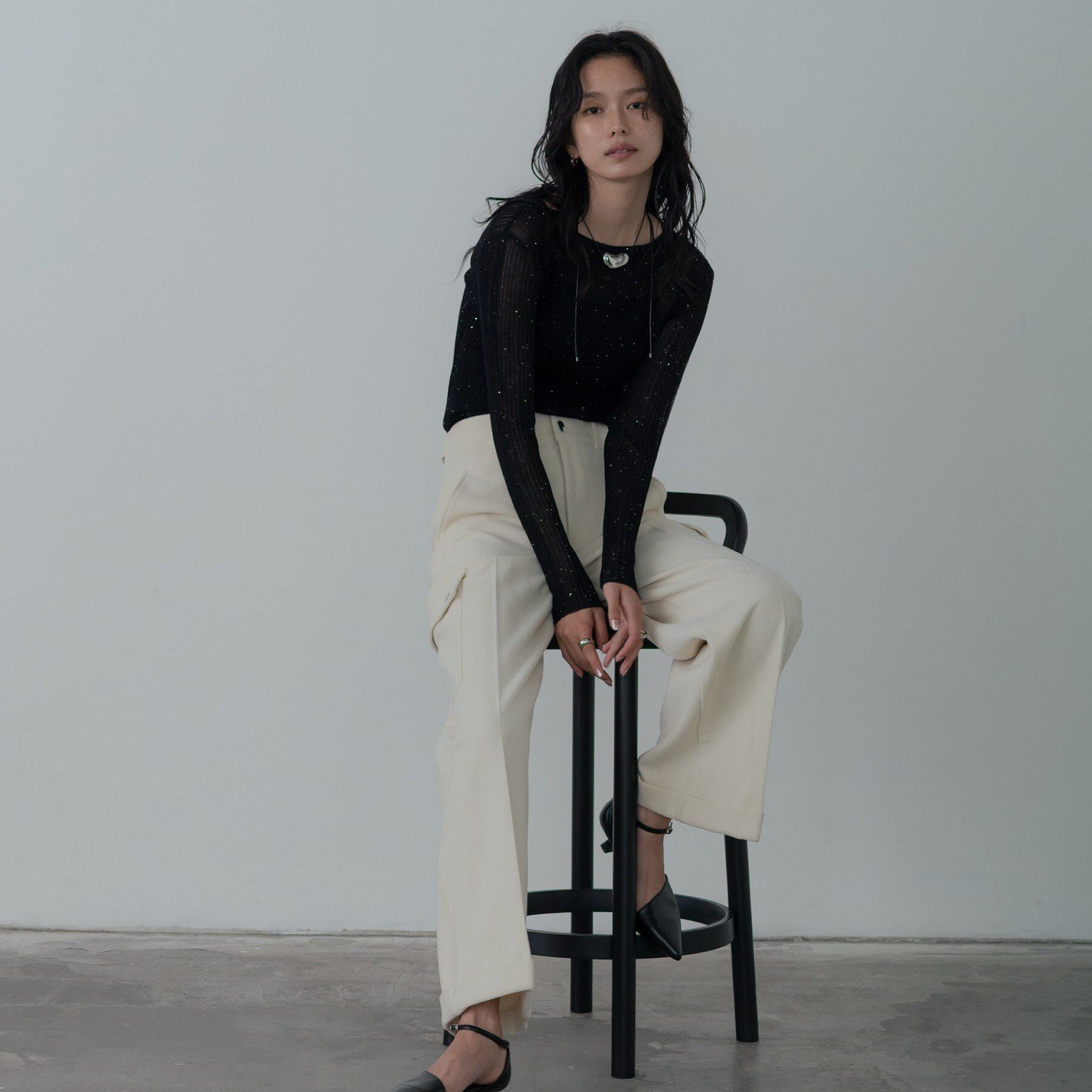 GALLEST「シアースパンコールニット」|ニット・セーター|