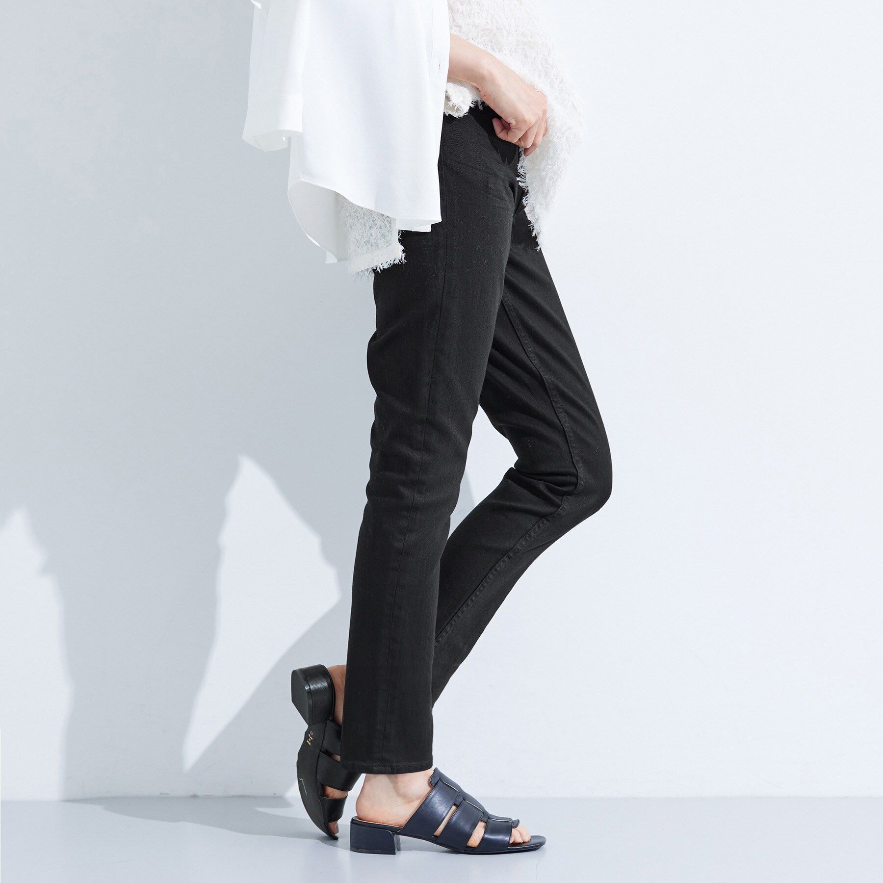 INDIVI「【通年活躍！褒められデニム】スキニー デニムパンツ」|デニム|