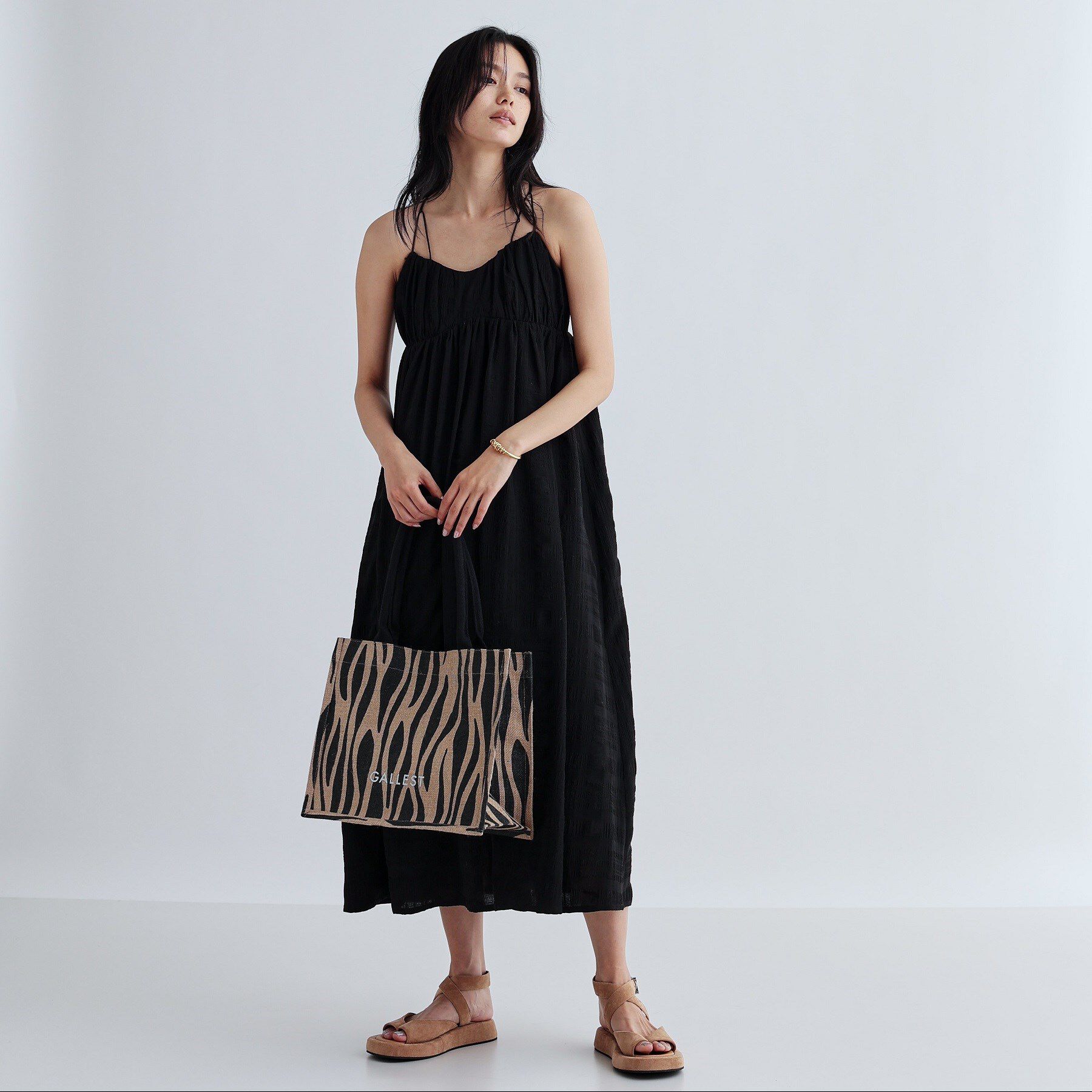 GALLEST「【A4サイズ収納・マチたっぷり】ジュートトートバッグ/エコバッグ」|トートバッグ|