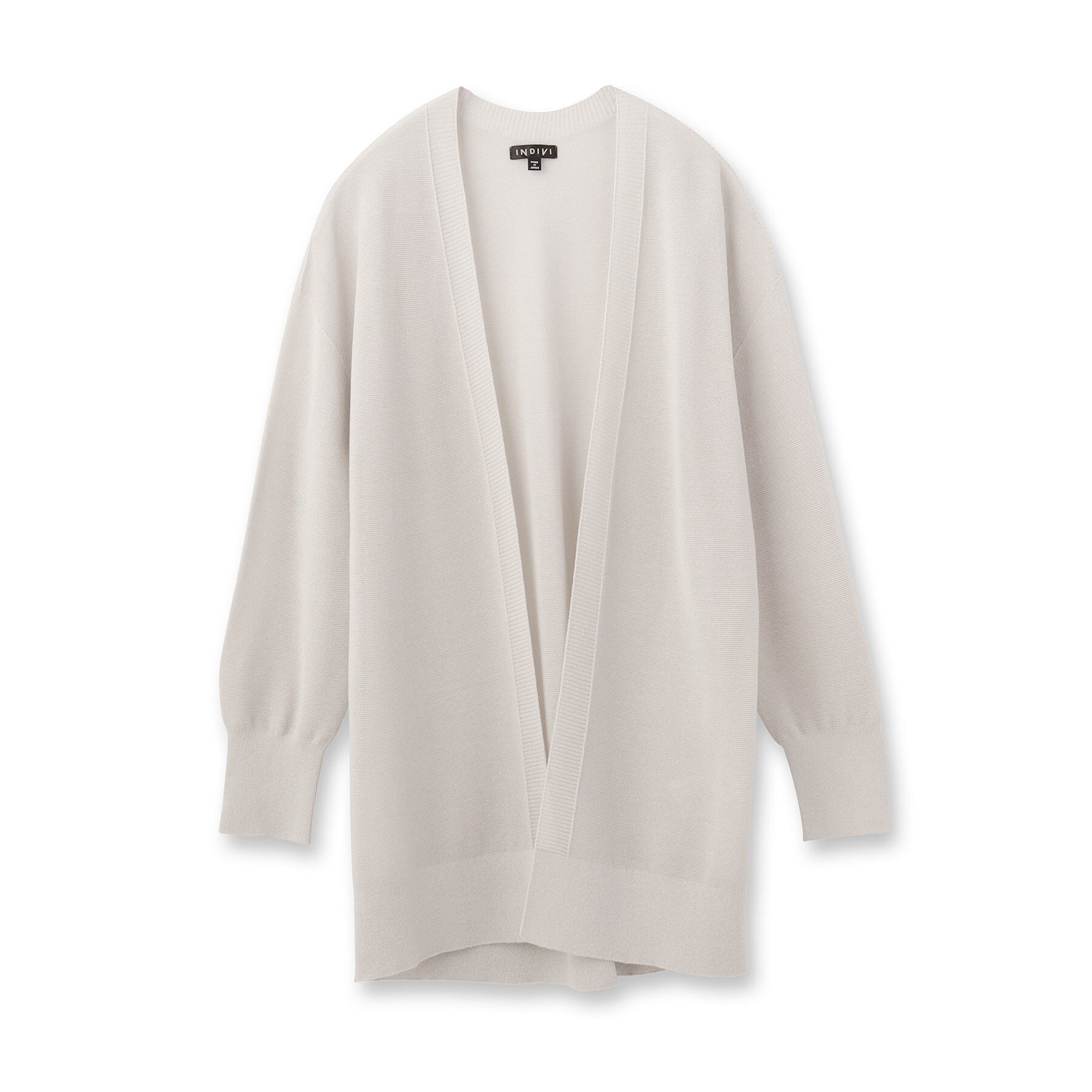 INDIVI「【洗える／和紙混素材】ドライタッチニットカーディガン」|カーディガン|