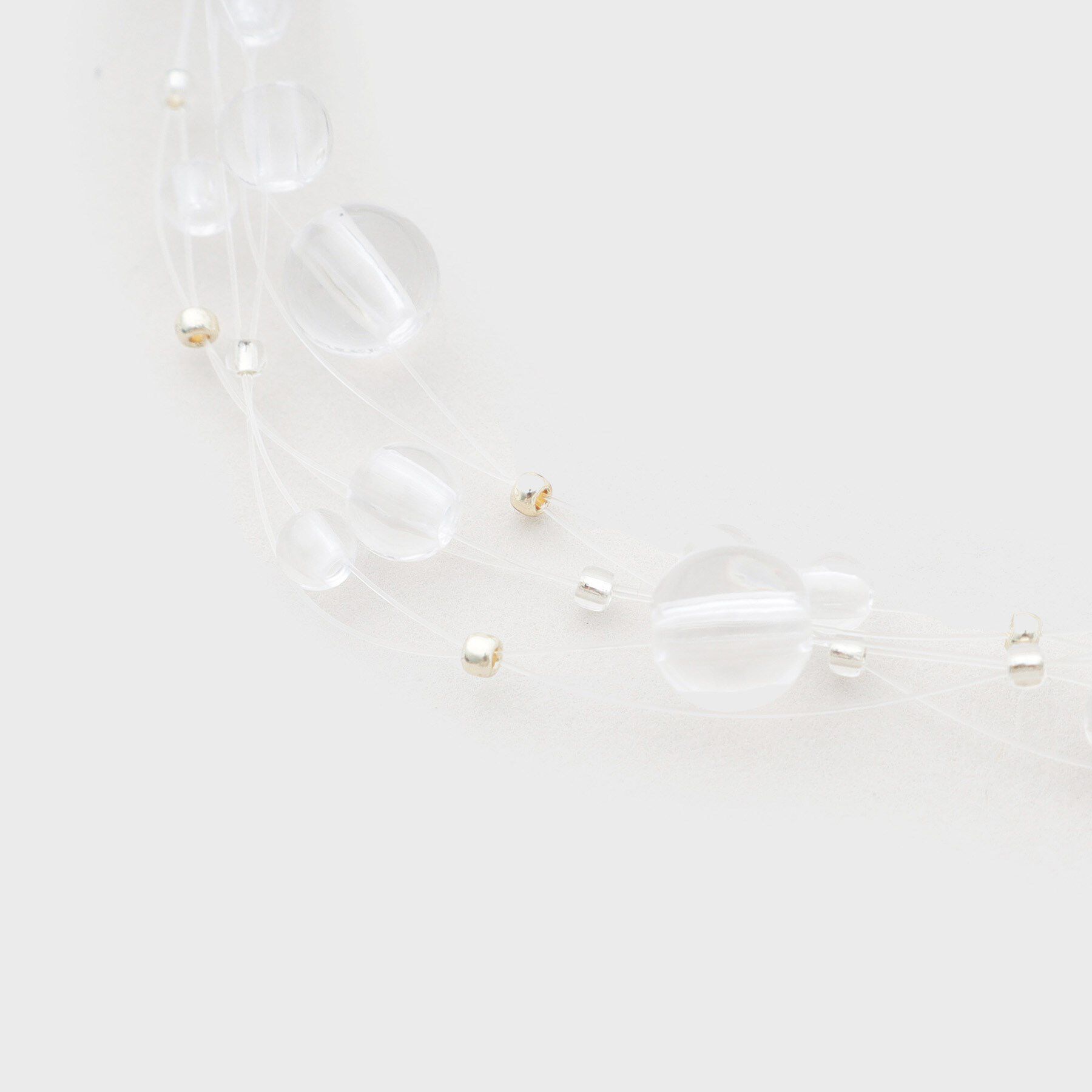 GALLEST「クリアビーズネックレス」|ネックレス|