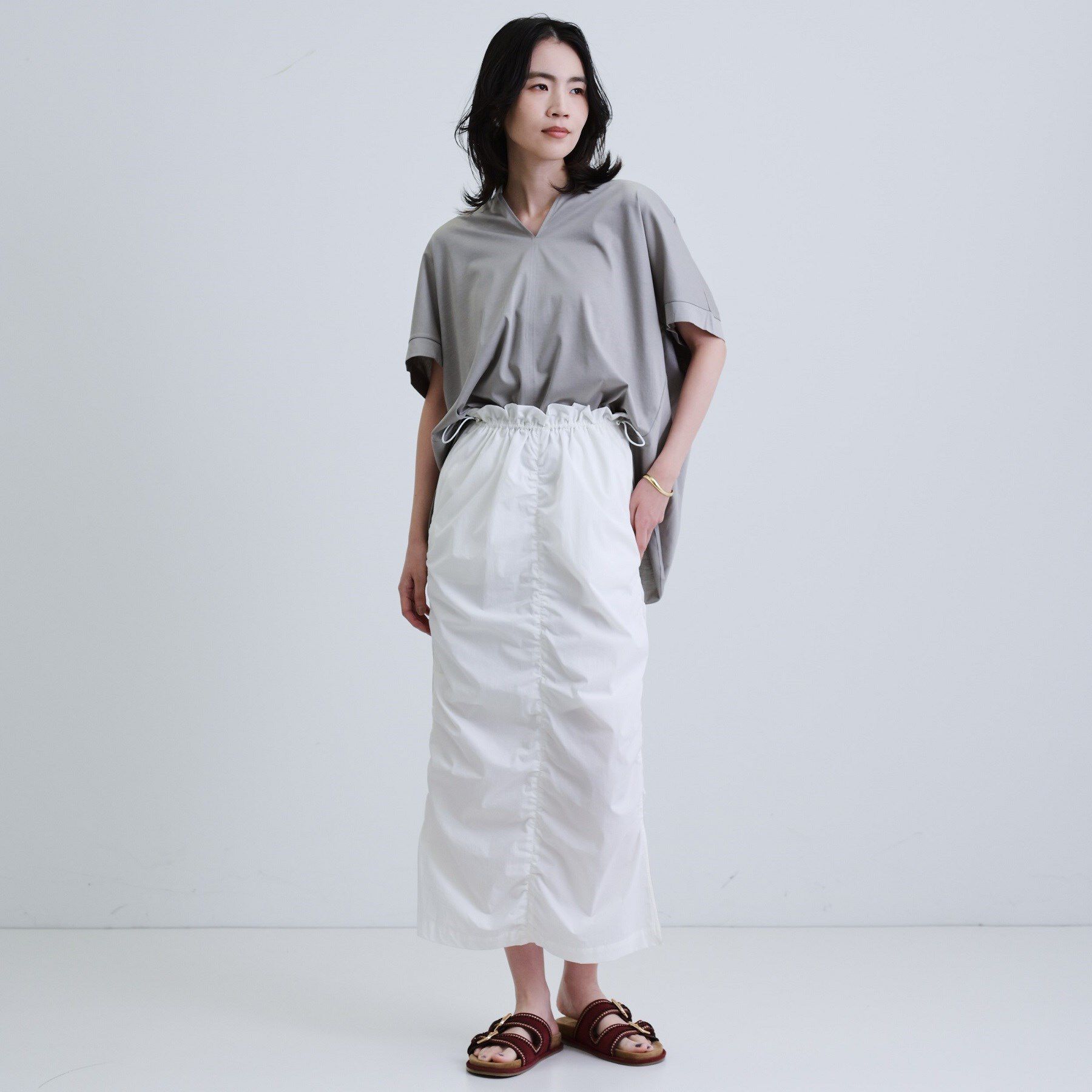 GALLEST「ギャザーポンチョカットソー」|Tシャツ・カットソー|