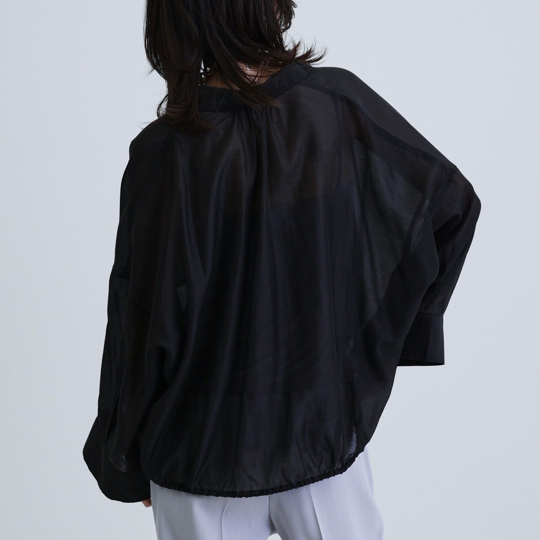 GALLEST「【再入荷】シアーローンステンカラーシャツ/シアーシャツ/シアートップス」|シャツ・ブラウス|