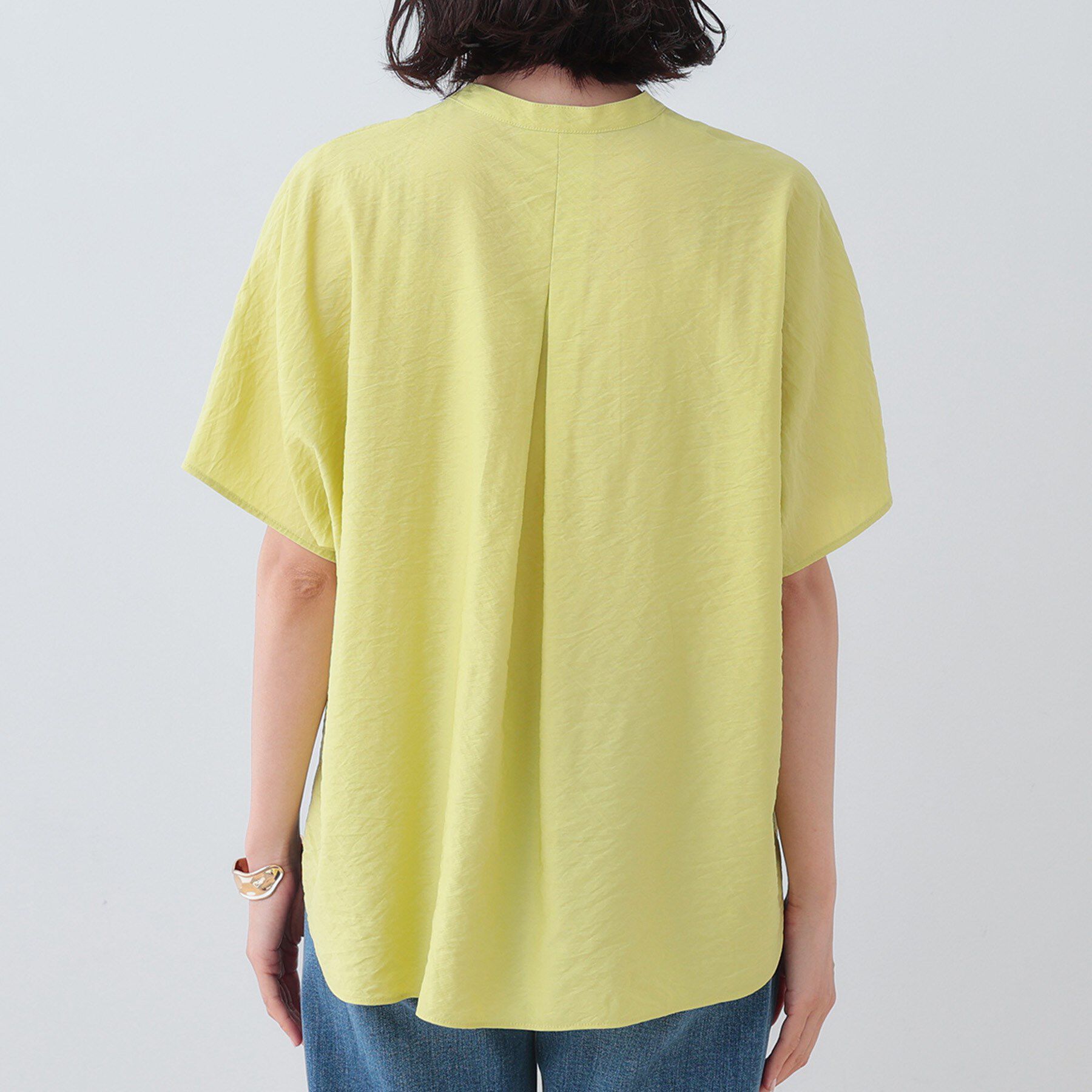 INDIVI「【洗える／UVケア／SETUP可能】スキッパードルマンブラウス」|シャツ・ブラウス|