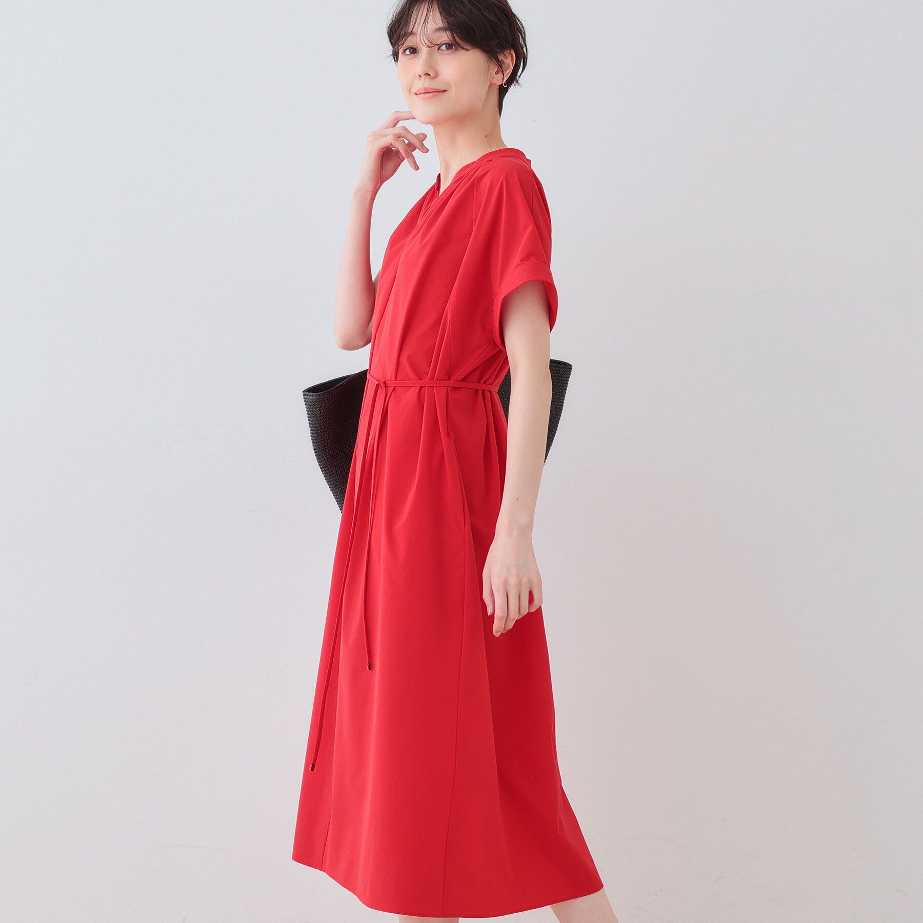 INDIVI「【通気性◎撥水／UV／接触冷感】アクティブワンピース」|ワンピース|