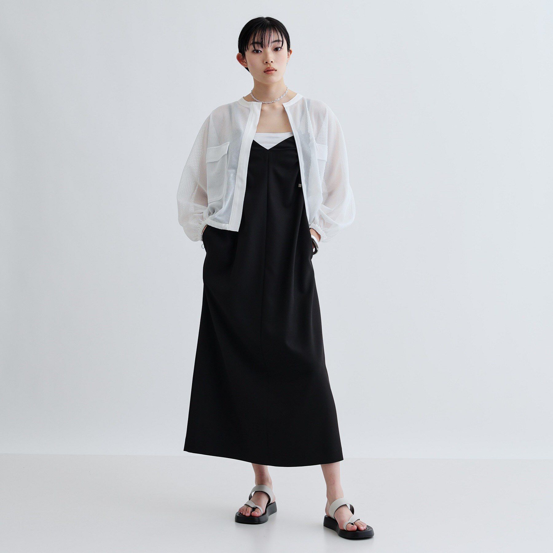 GALLEST「スピンドルメッシュブルゾン」|ブルゾン・スタジャン|