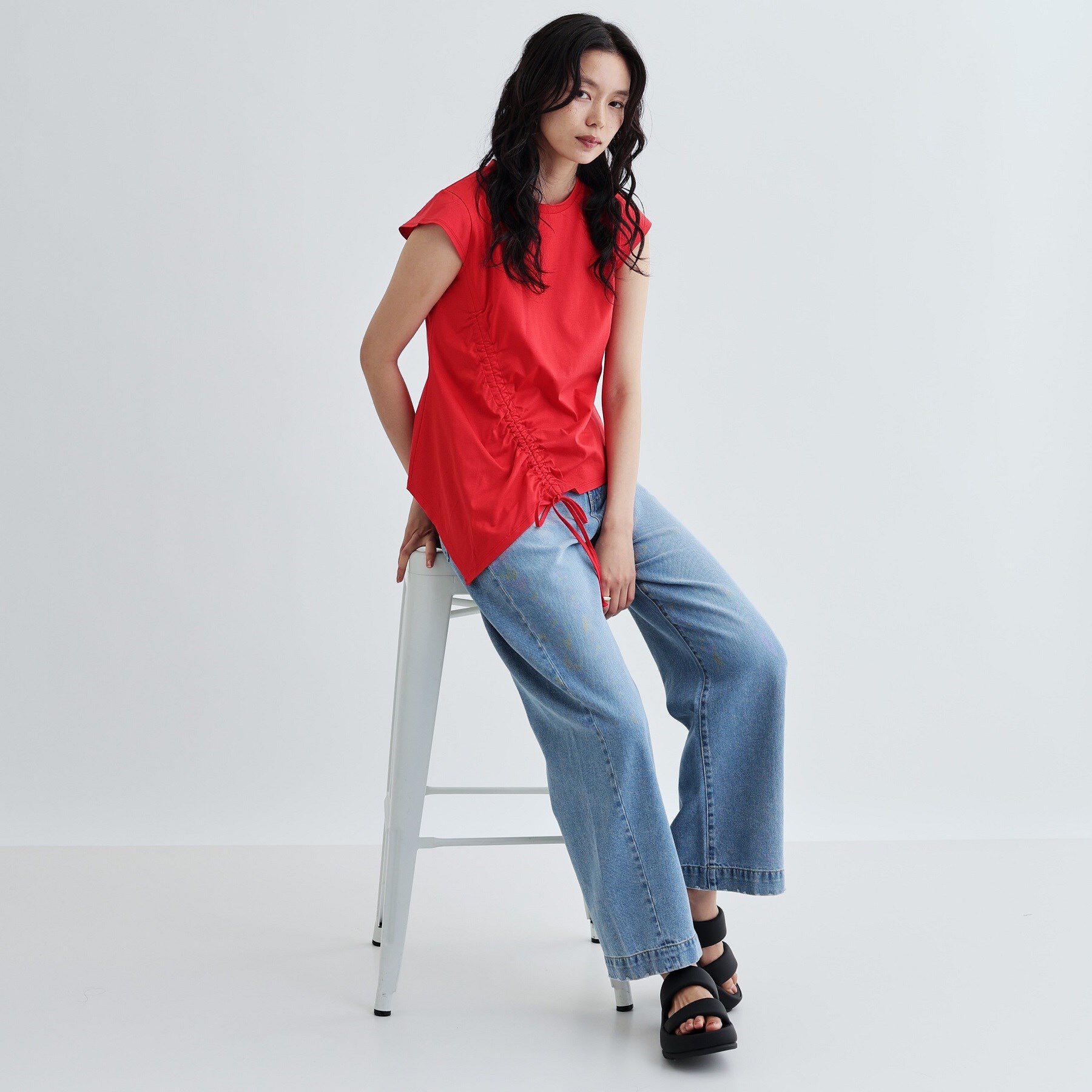 GALLEST「イレギュラーシャーリングヘムカットソー」|Tシャツ・カットソー|