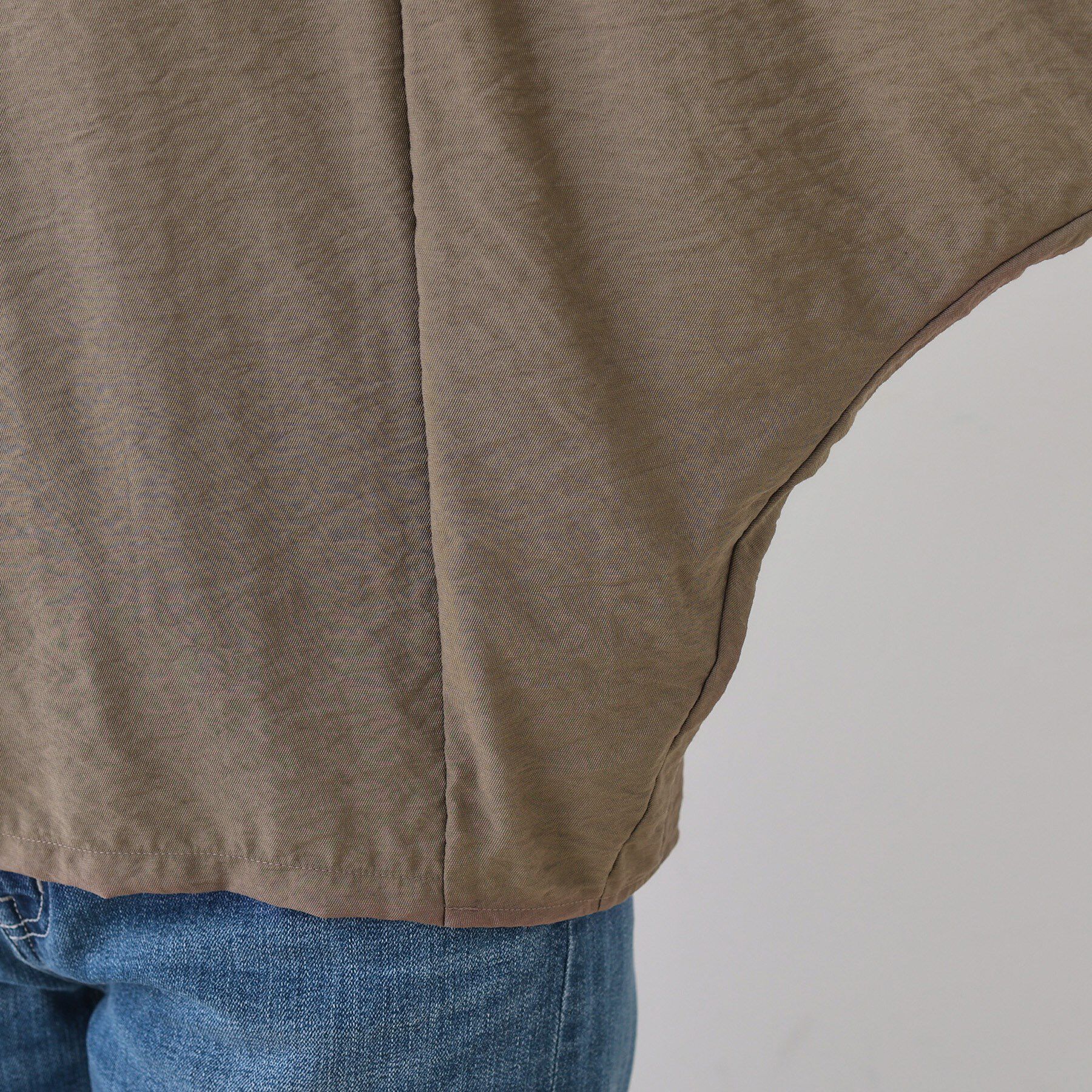 INDIVI「【洗える／5分袖／UVケア／SETUP可能】モモンガスリーブブラウス」|シャツ・ブラウス|