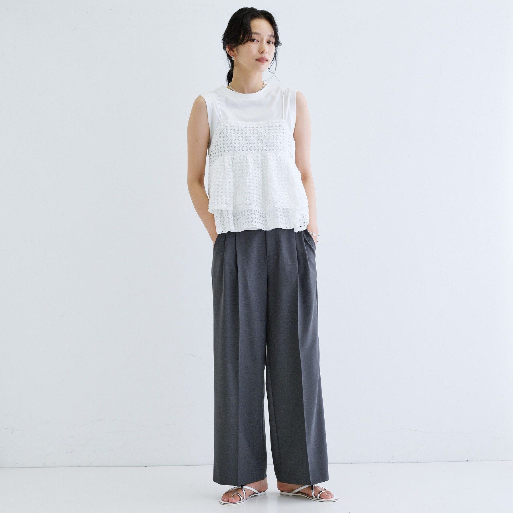 GALLEST「ティアードキャミSETカットソー」|Tシャツ・カットソー|