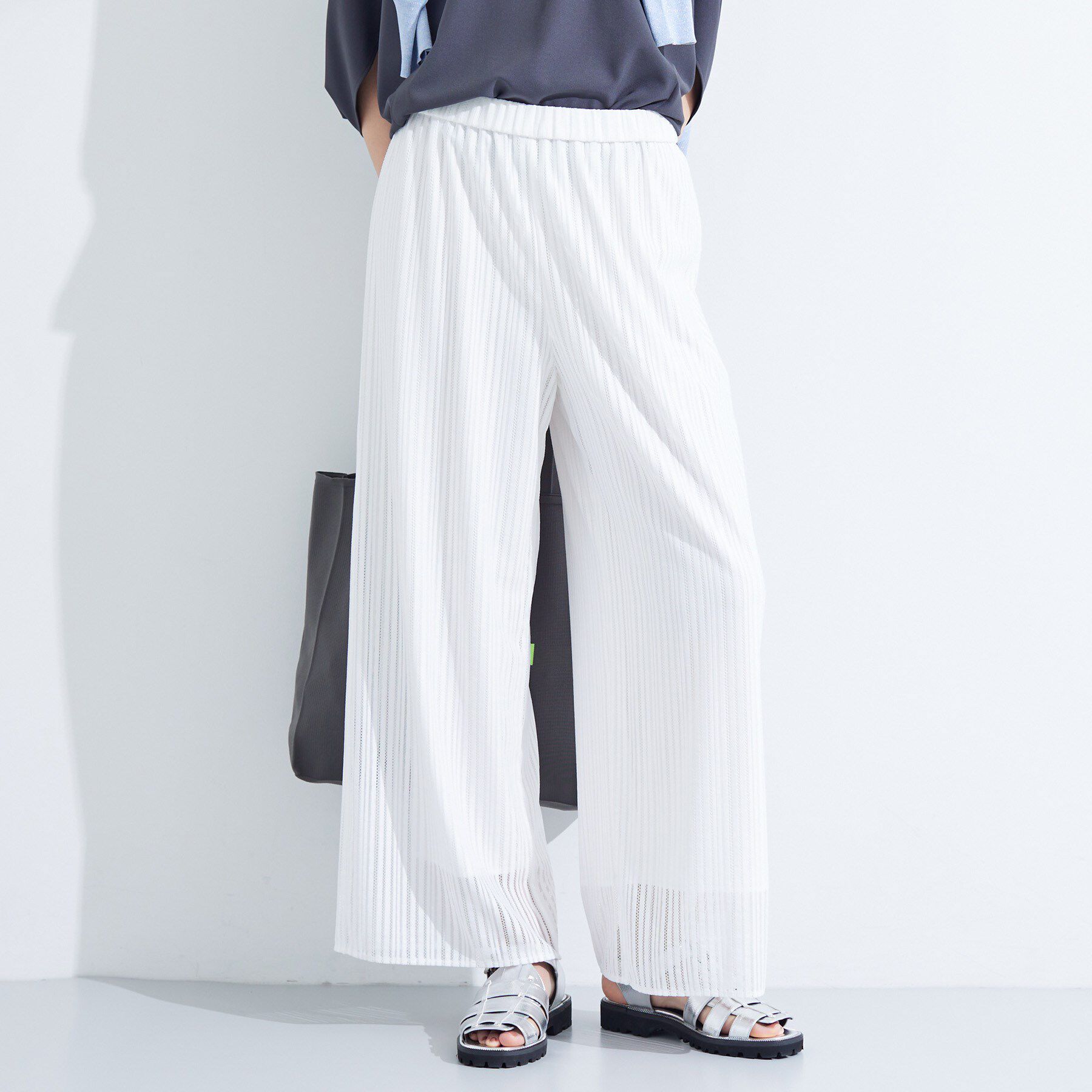 INDIVI「【洗える／セットアップ可能】ラッセルワイドパンツ」|その他|