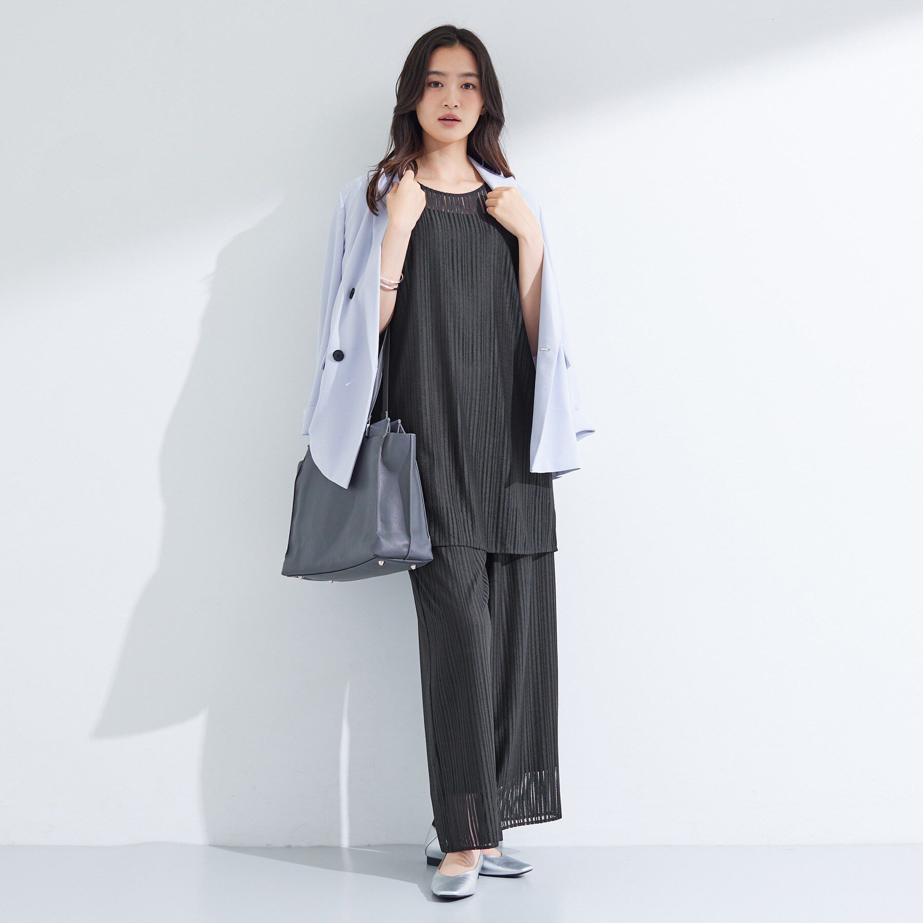 INDIVI「【洗える／セットアップ可能】ラッセルチュニック」|チュニック|