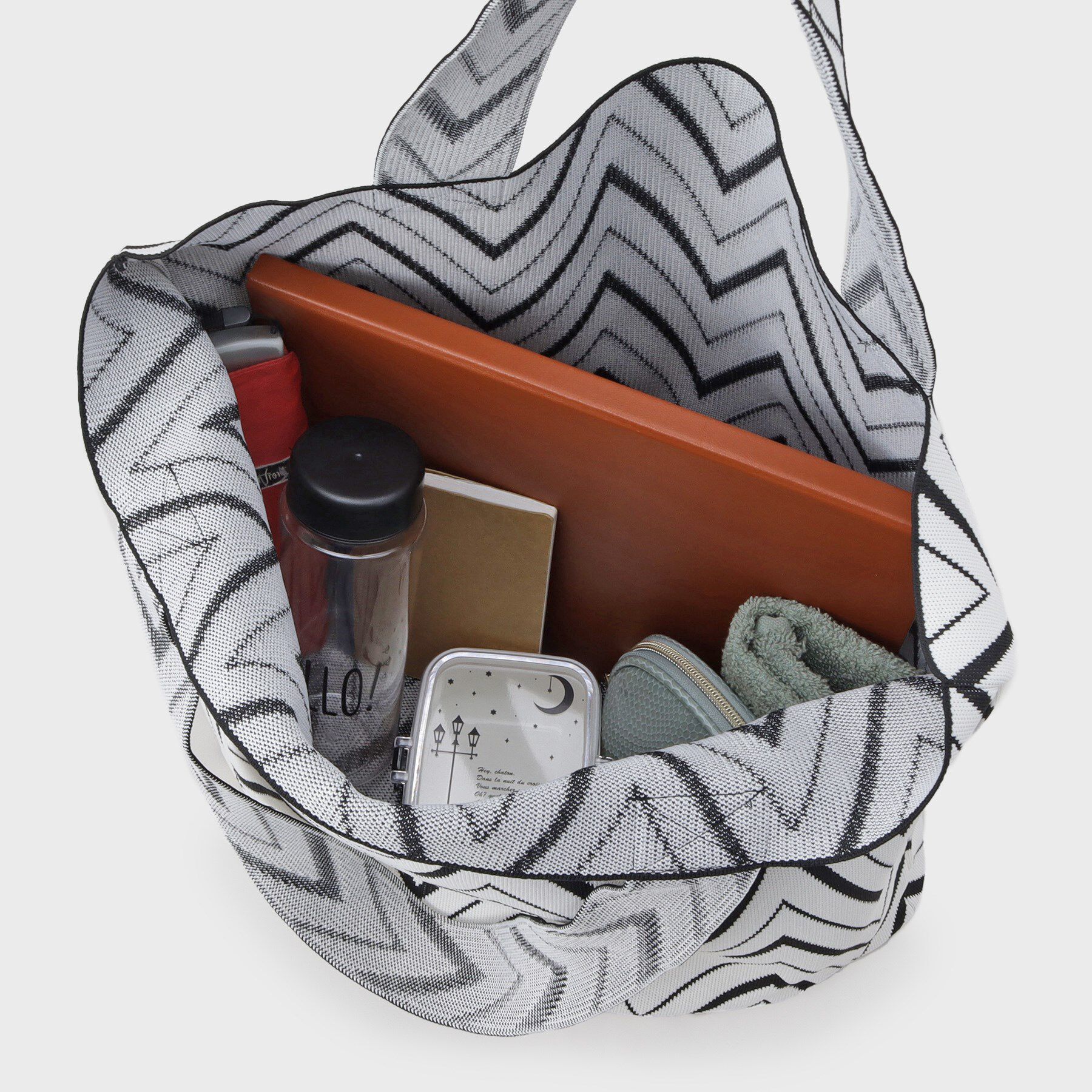 INDIVI「【選べる柄／WEB限定カラー】ビッグニットバッグ」|トートバッグ|