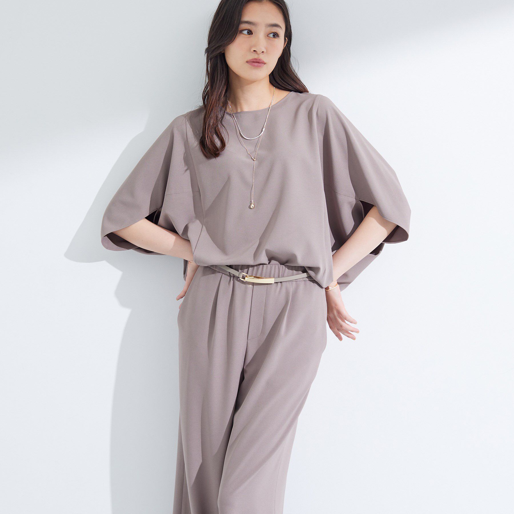 INDIVI「【合皮／10mm幅】フックベルト」|ベルト|