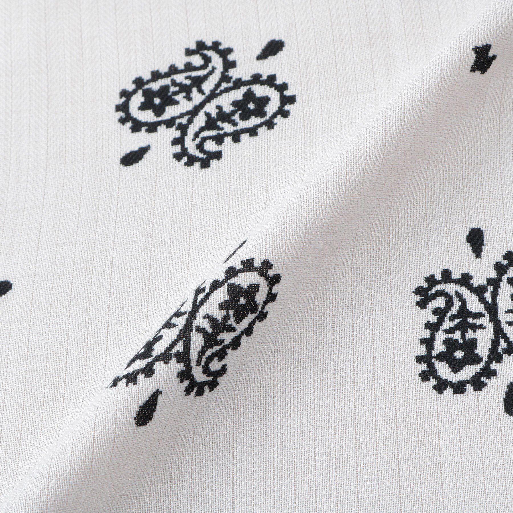 INDIVI「リネン調ペーズリースカーフ」|バンダナ・スカーフ|