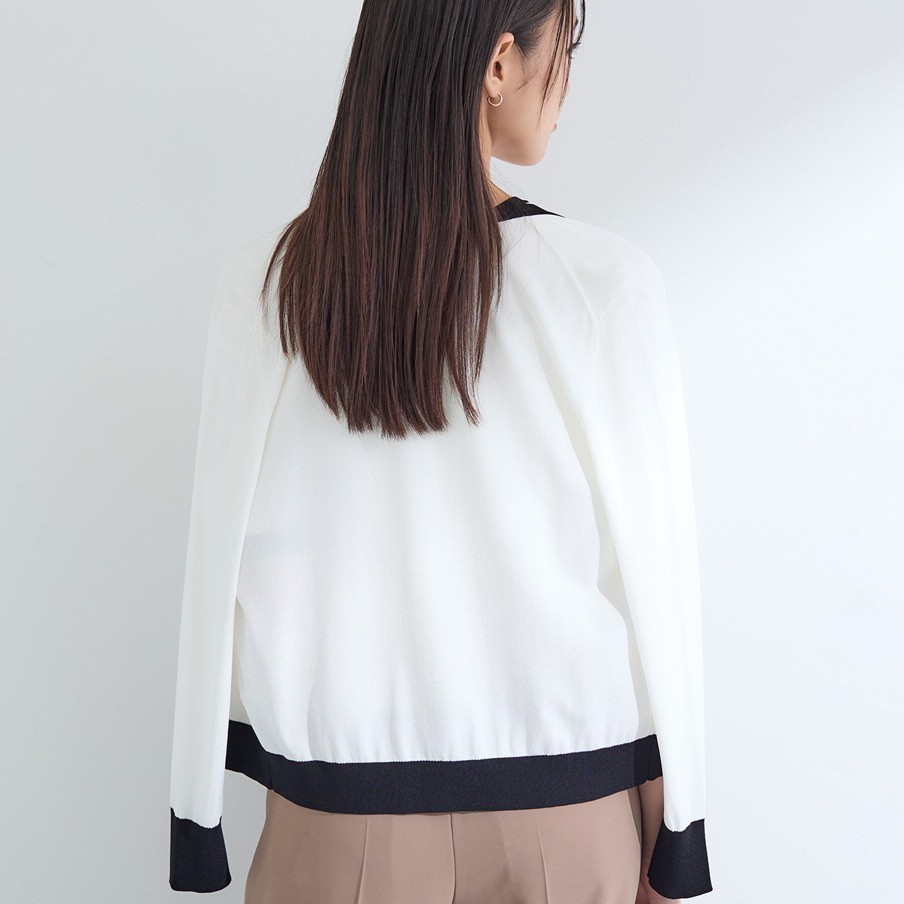 INDIVI「【通年活躍！／アンサンブル可能】クルーネックカーディガン」|カーディガン|