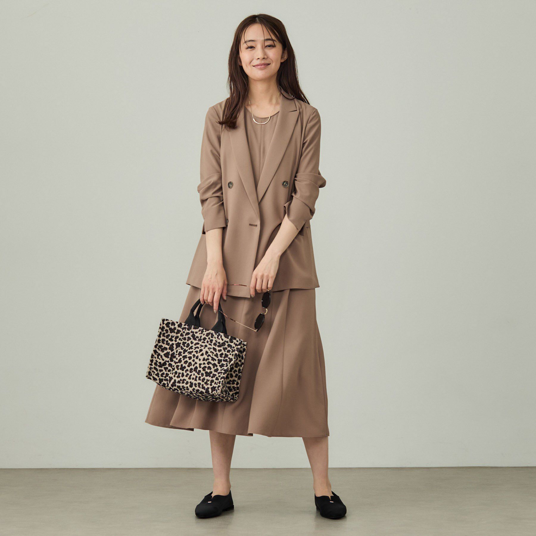 INDIVI「【美シルエット】ノースリーブワンピース」|ワンピース|