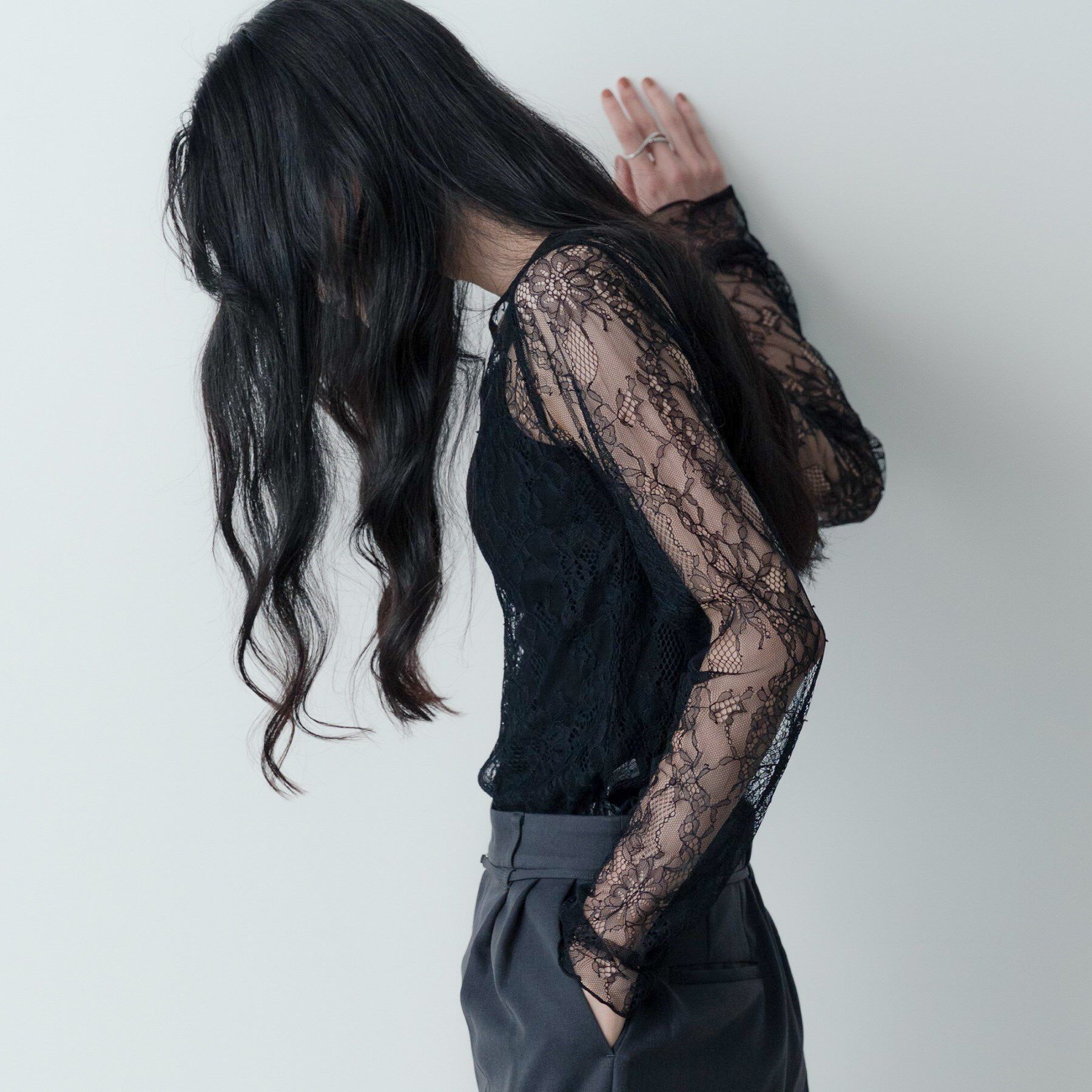 GALLEST「レースストレッチカットソー」|Tシャツ・カットソー|