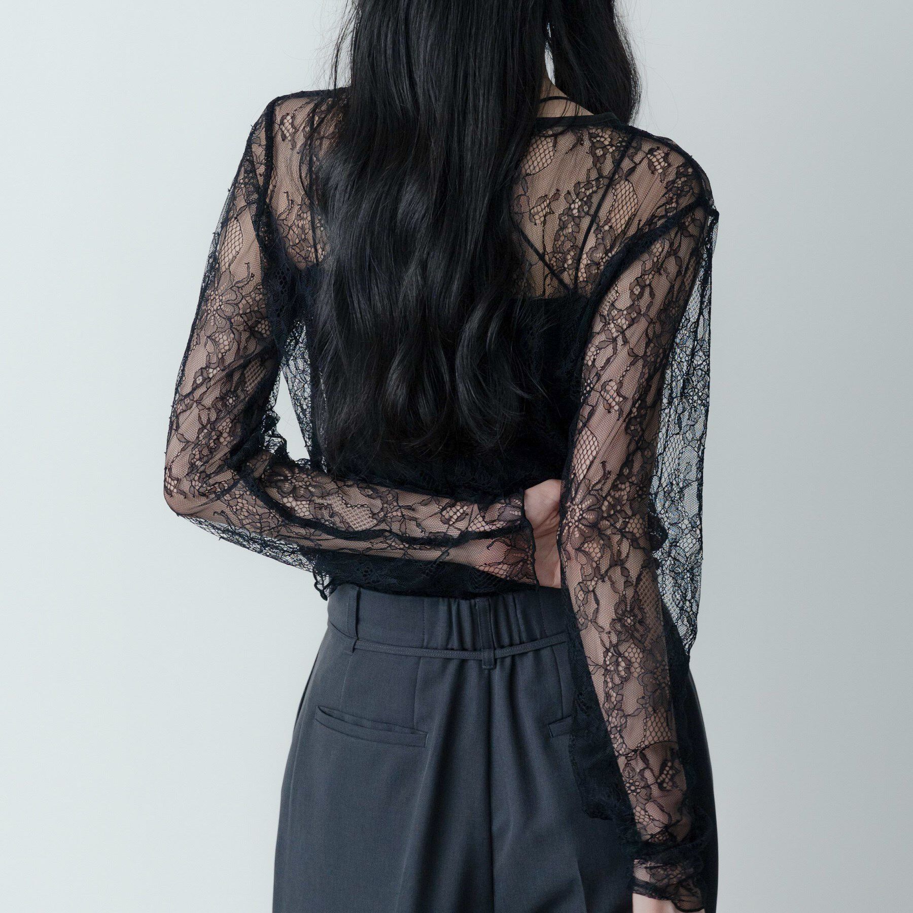 GALLEST「レースストレッチカットソー」|Tシャツ・カットソー|